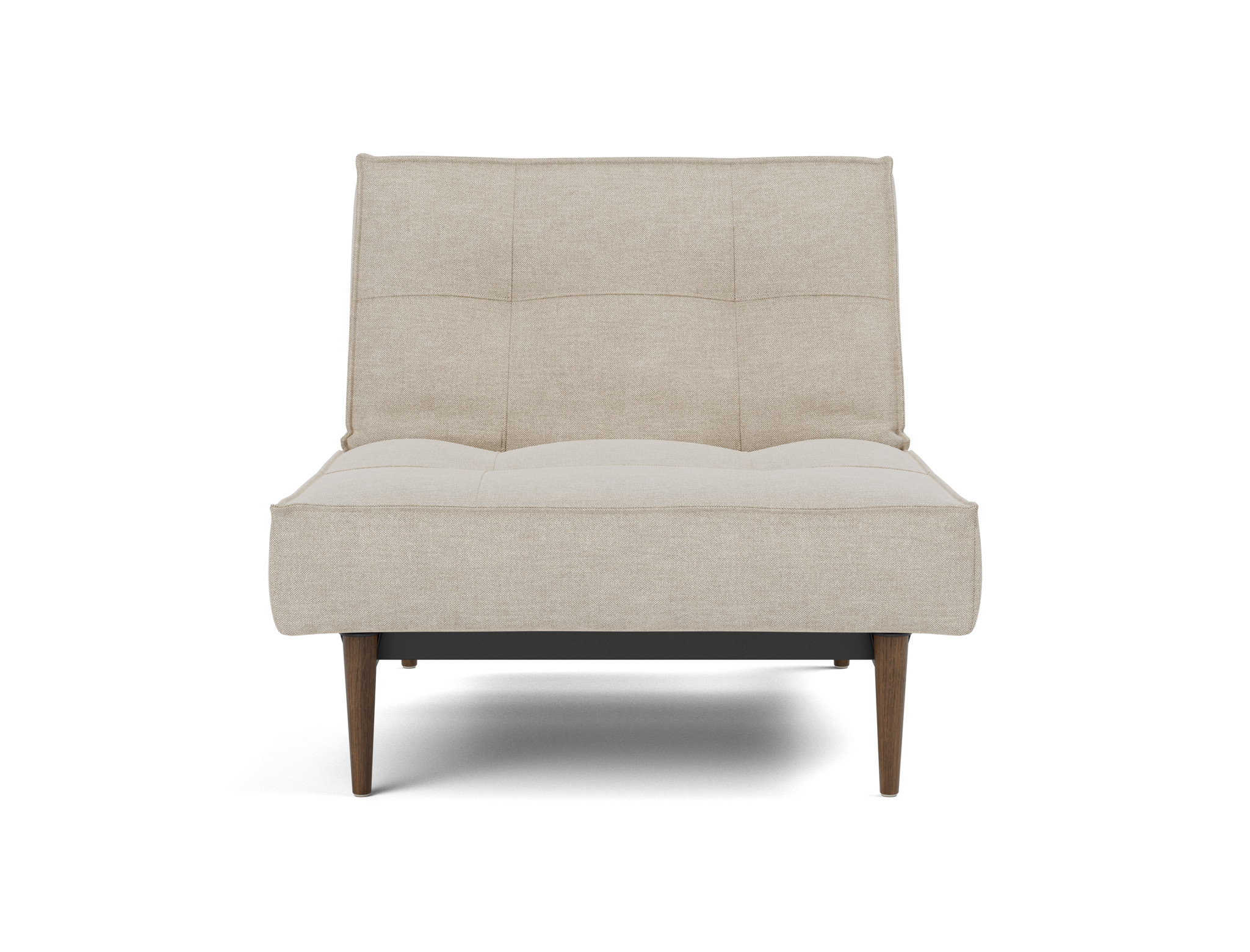 Sessel Splitback Flachgewebe Phobos 586-Latte Beine Styletto Eiche dunkel