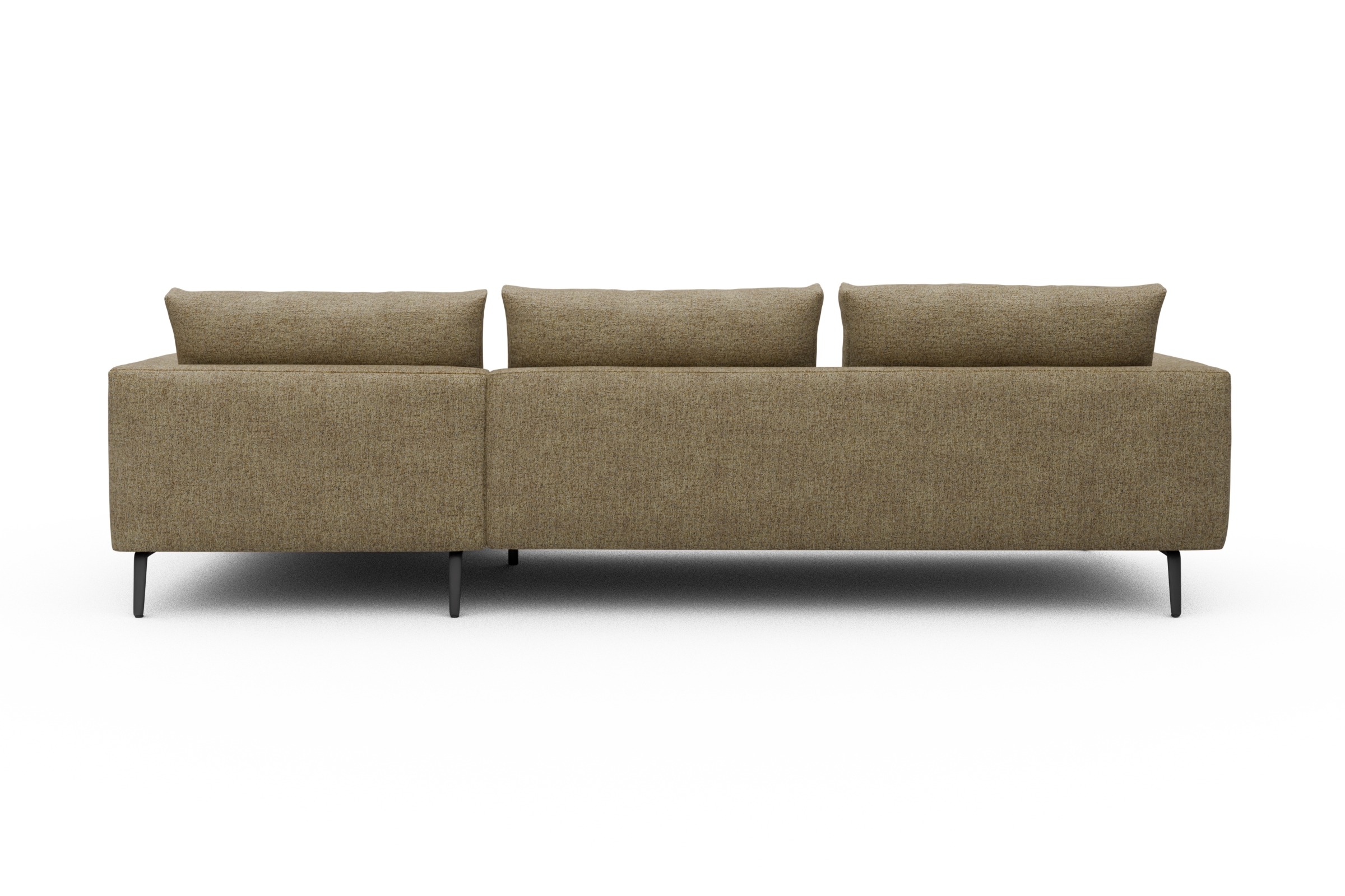 Ecksofa Karl Chaiselongue rechts mit 2,5-Sitzer Carreno-Silician-Yellow