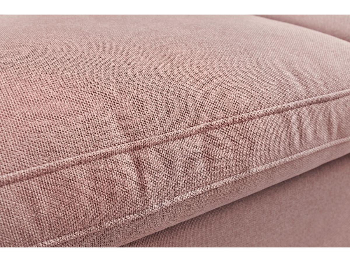 Bobochic Belair Sofa 3-Sitzer 250 × 93 cm Stoff Rosa