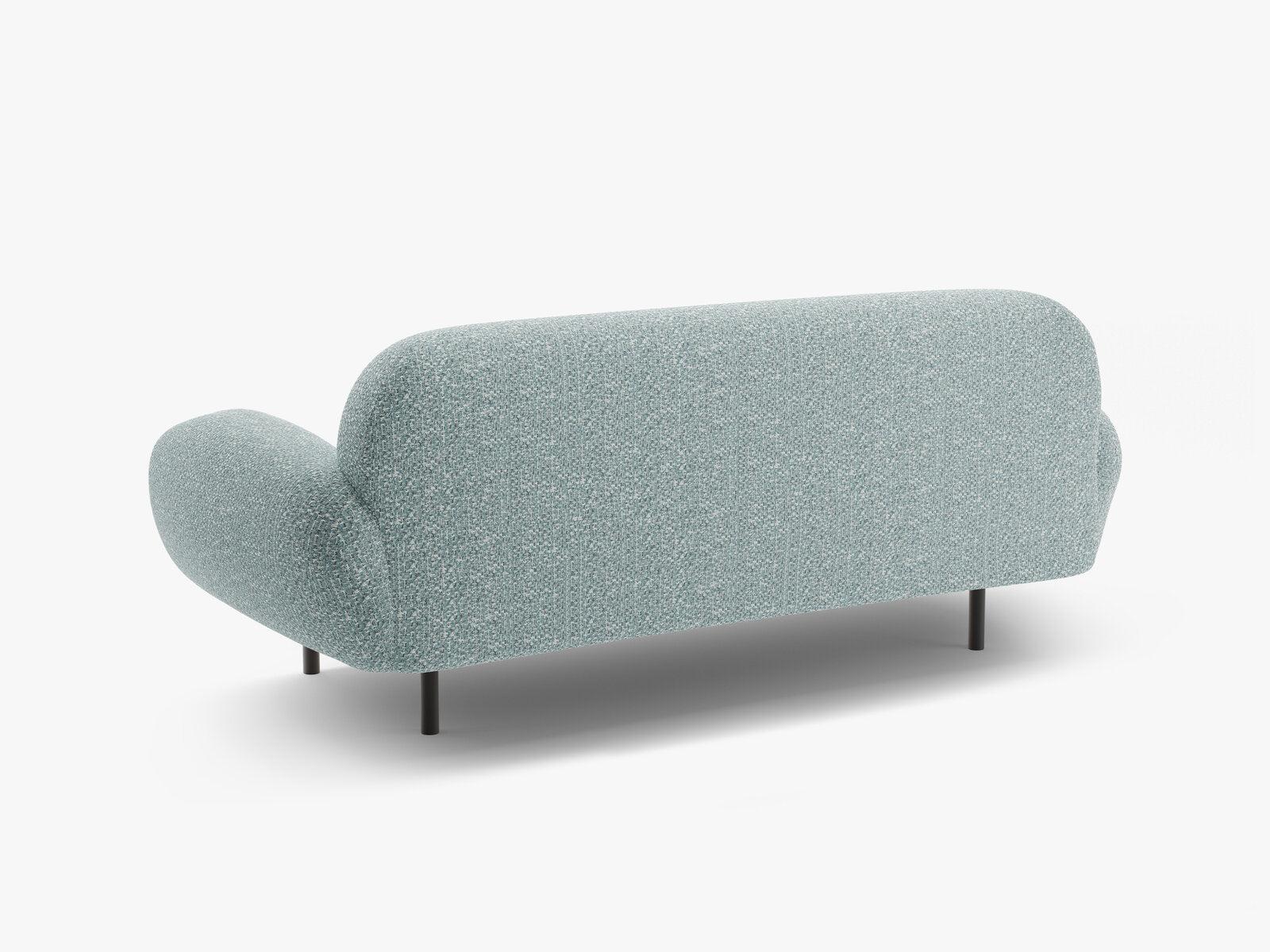 Micadoni Sofa Poppy 2-Sitzer große Version Chenille Silencio Gedämpftes Blau