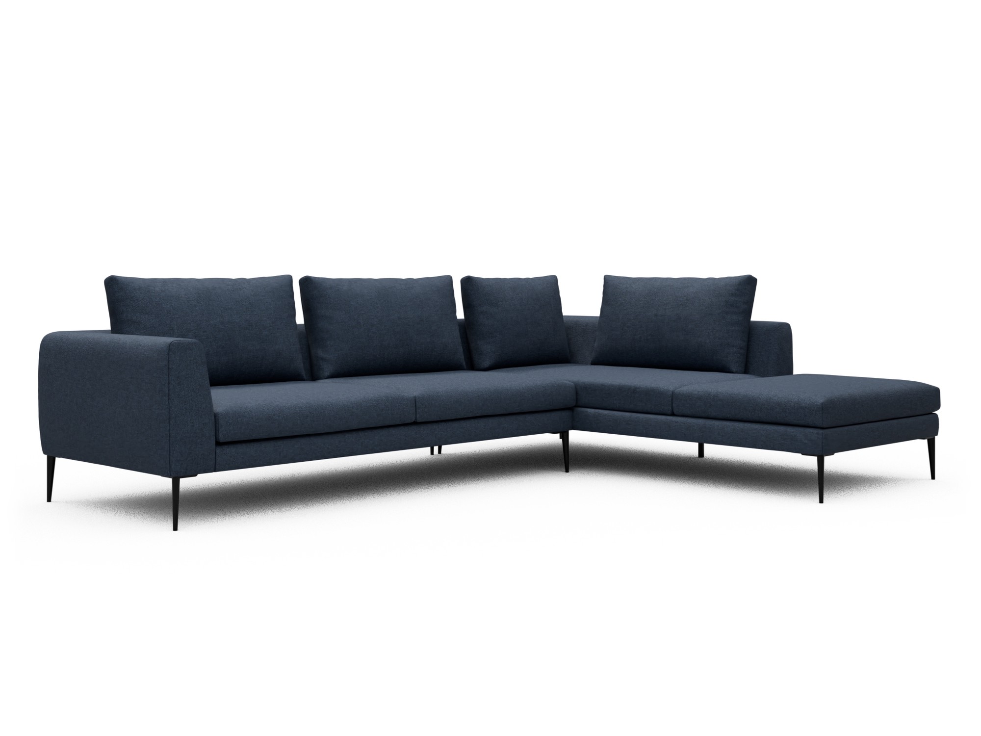 Skandi Home Ecksofa Paul Relax-Ecke rechts mit 3-Sitzer Sama-Deep-Blue moebelfaktor