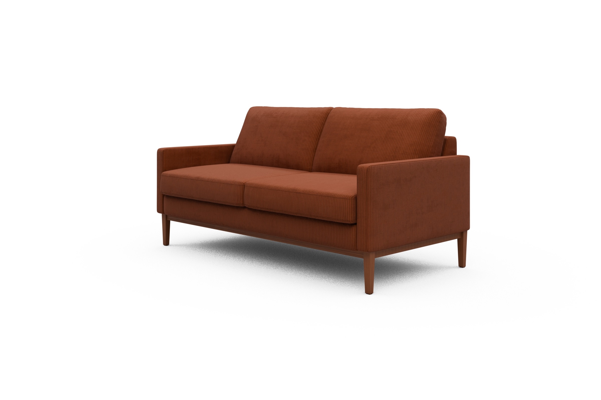 Sofa Bodo 2,5-Sitzer Corduroy-Burnt-Orange