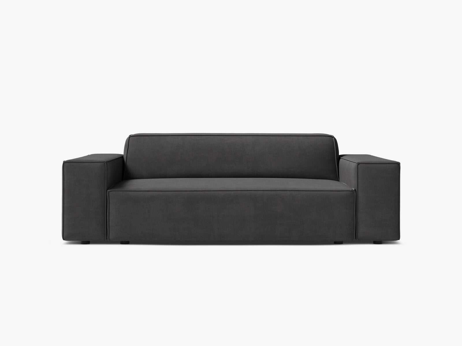 Micadoni Jodie Sofa 2-Sitzer Samt Bluvel Grau
