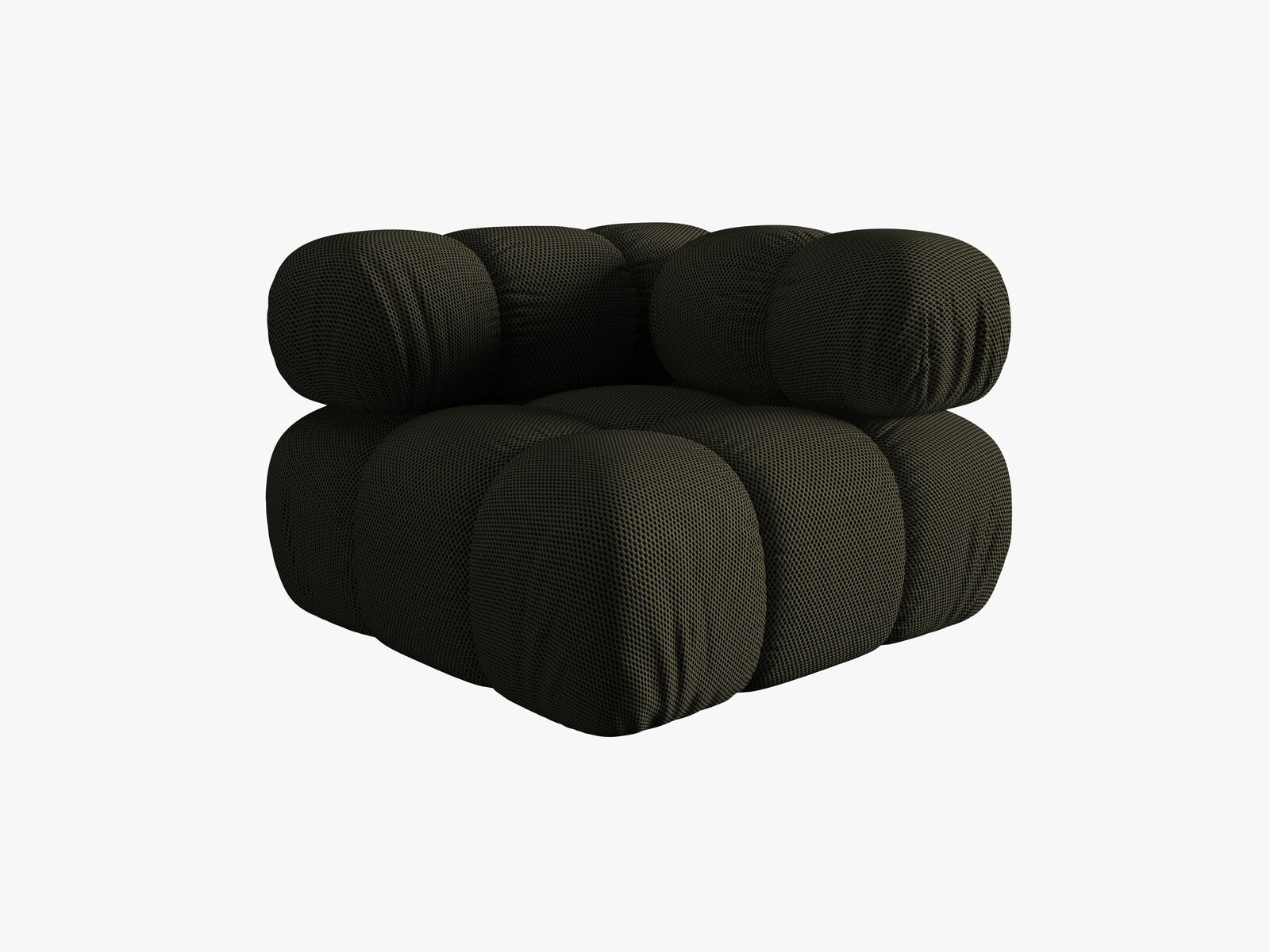 Micadoni symmetrisches Eckmodul Bellis 3D-Stoff Sonic Amazonas Grün