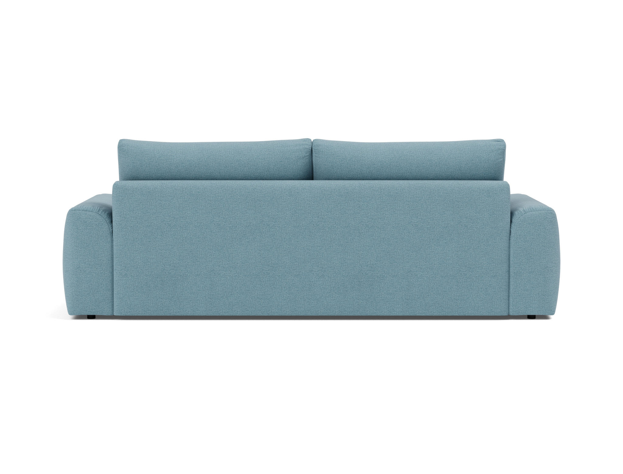 Schlafsofa Norum mit Chunky-Armlehnen Flachgewebe Mixed Dance 525-Light-Blue
