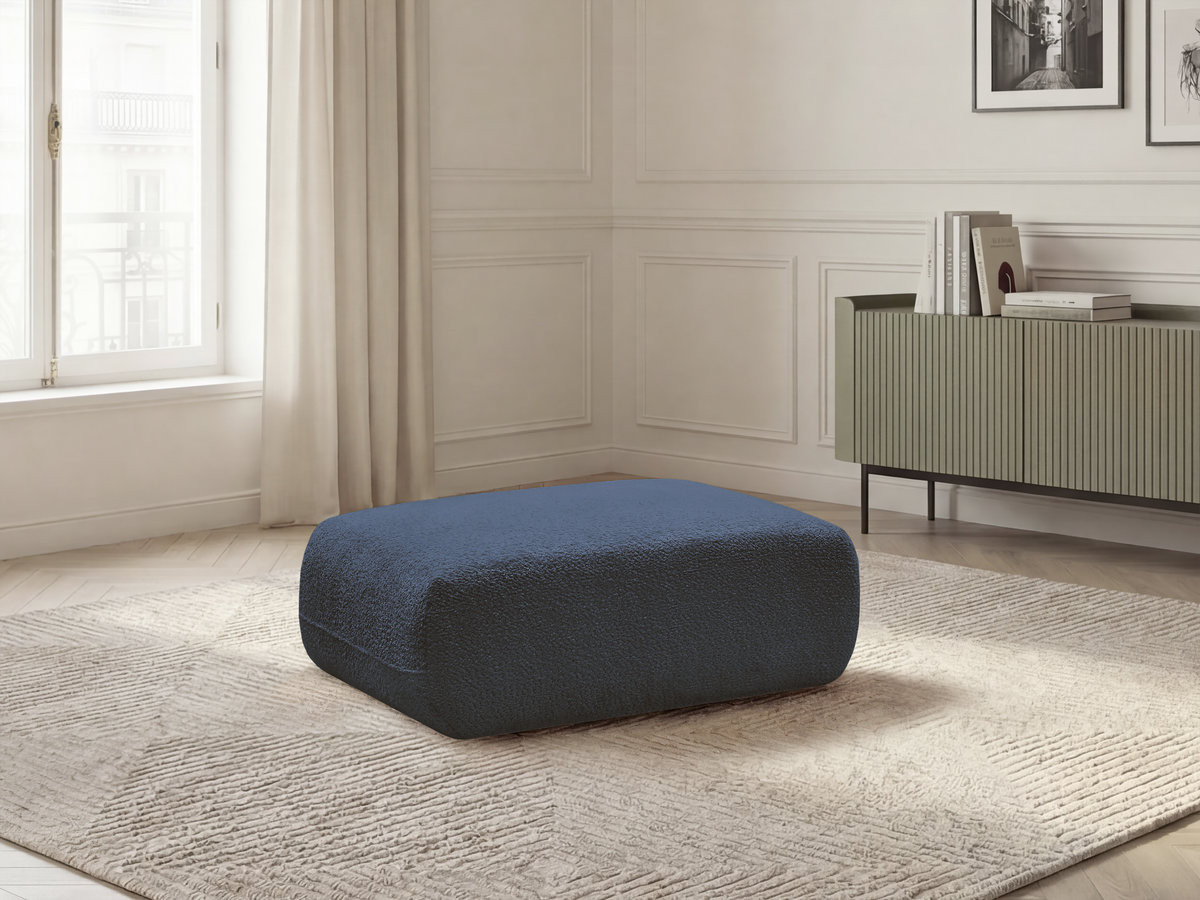Bobochic Anda Pouf Chenille Dunkelblau