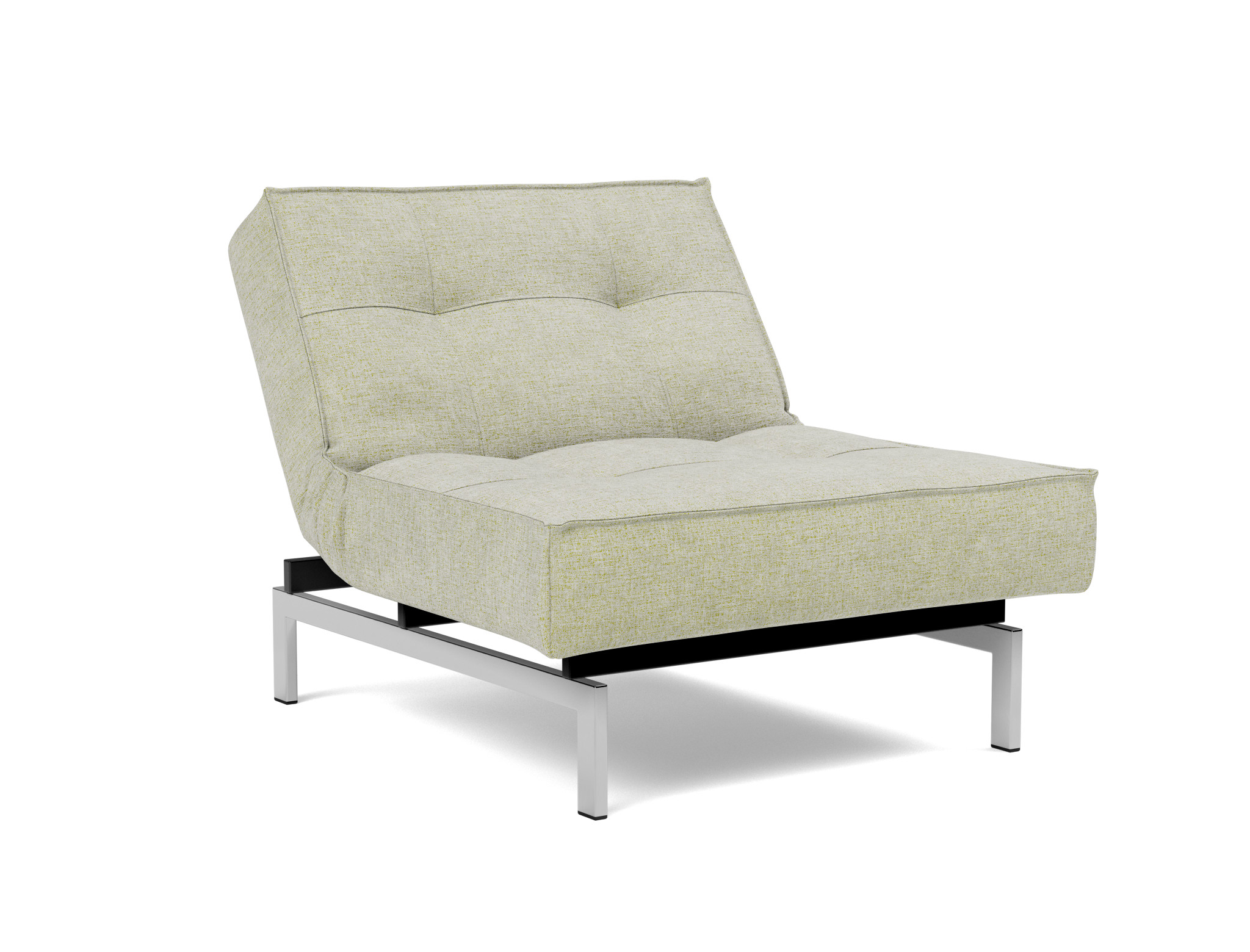 Sessel Splitback Flachgewebe Avella 280-Sand Beine Chrom