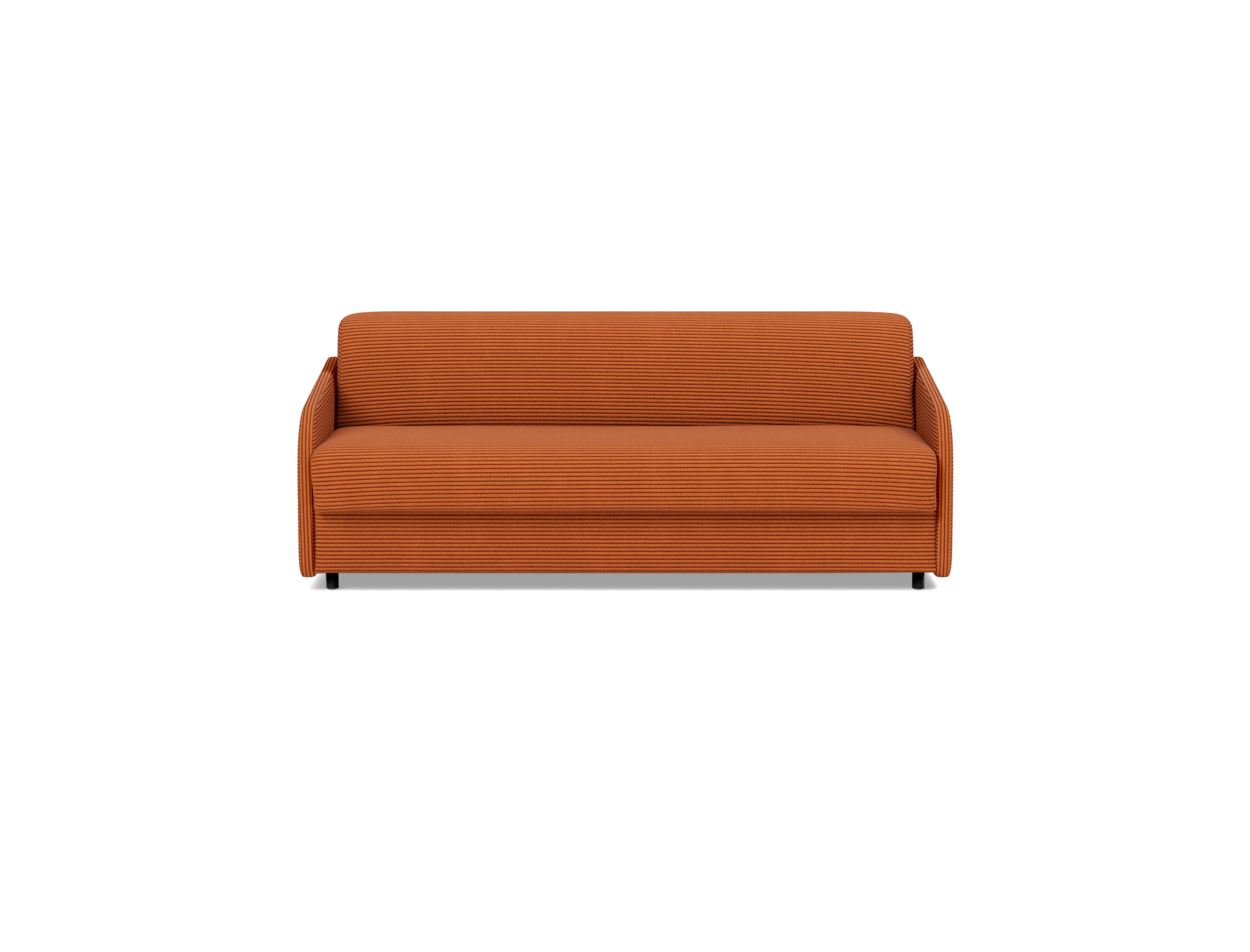 Schlafsofa Eivor mit Memory-Matratze 160 Kord Corduroy 595-Burnt-Orange