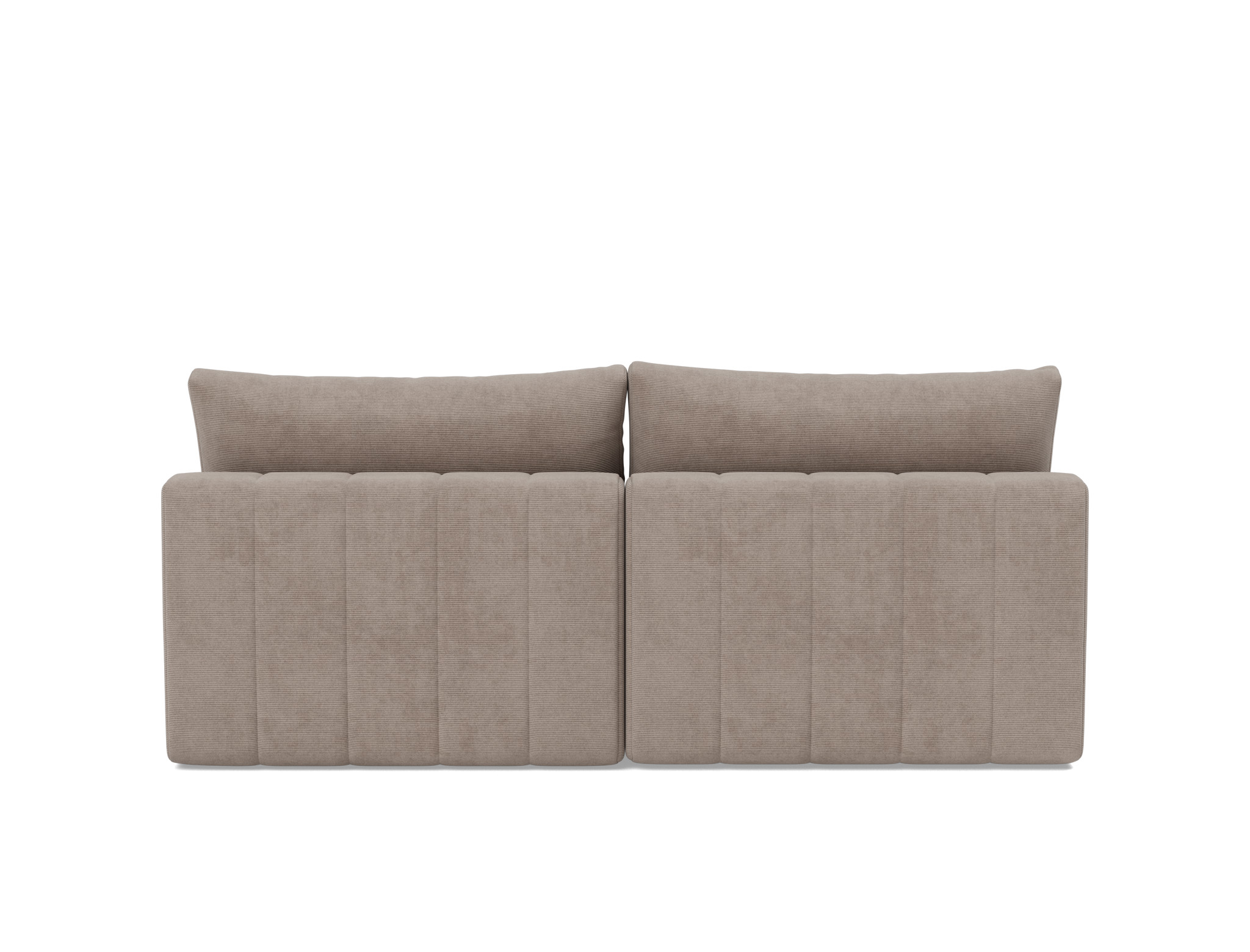 Schlafsofa Akello mit Chaiselongue Kord Cordufine 318-Beige