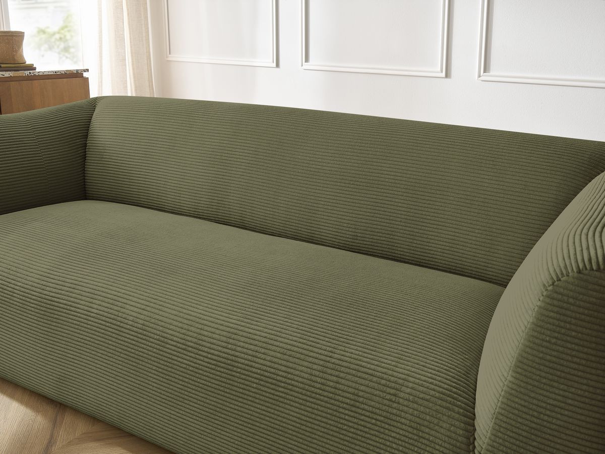 Bobochic Giorgia Sofa 5-Sitzer 534 × 100 cm Cordsamt Grün