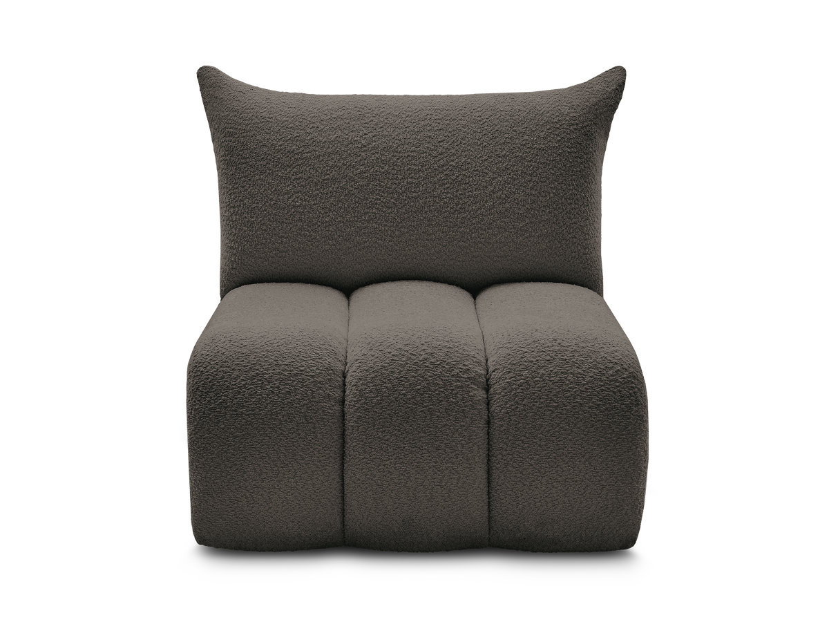 Bobochic Azra Sofamodul 1-Sitzer 90 × 112 cm Bouclé-Stoff Braun