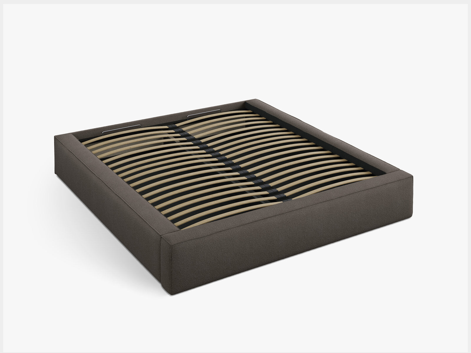 Micadoni Bett Simon Boucle Grau Braun 140x200