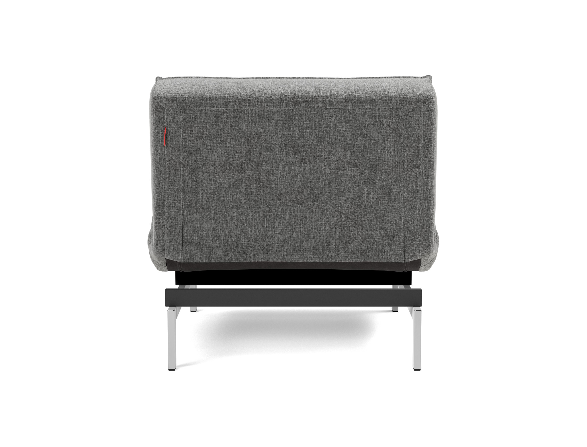 Sessel Splitback Strukturierter Stoff Twist 563-Charcoal Beine Chrom