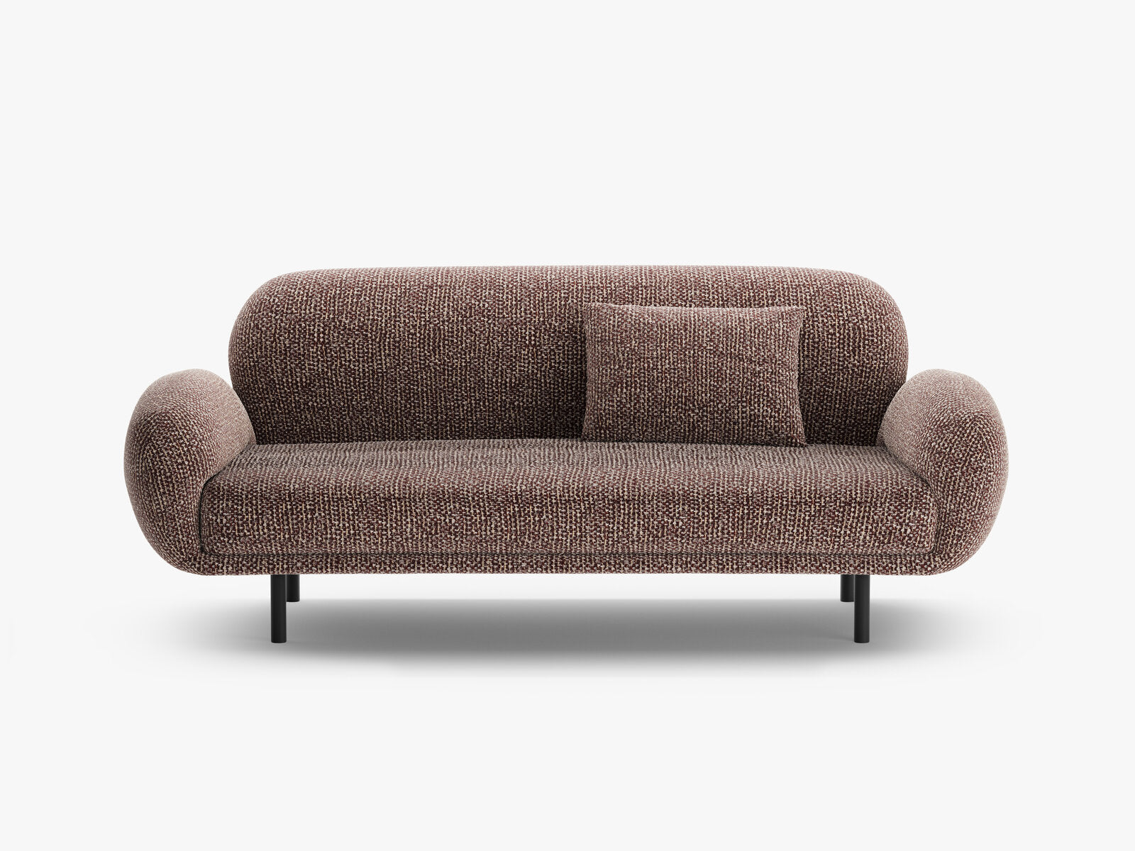 Micadoni Sofa Poppy 2-Sitzer große Version Chenille Silencio Braun