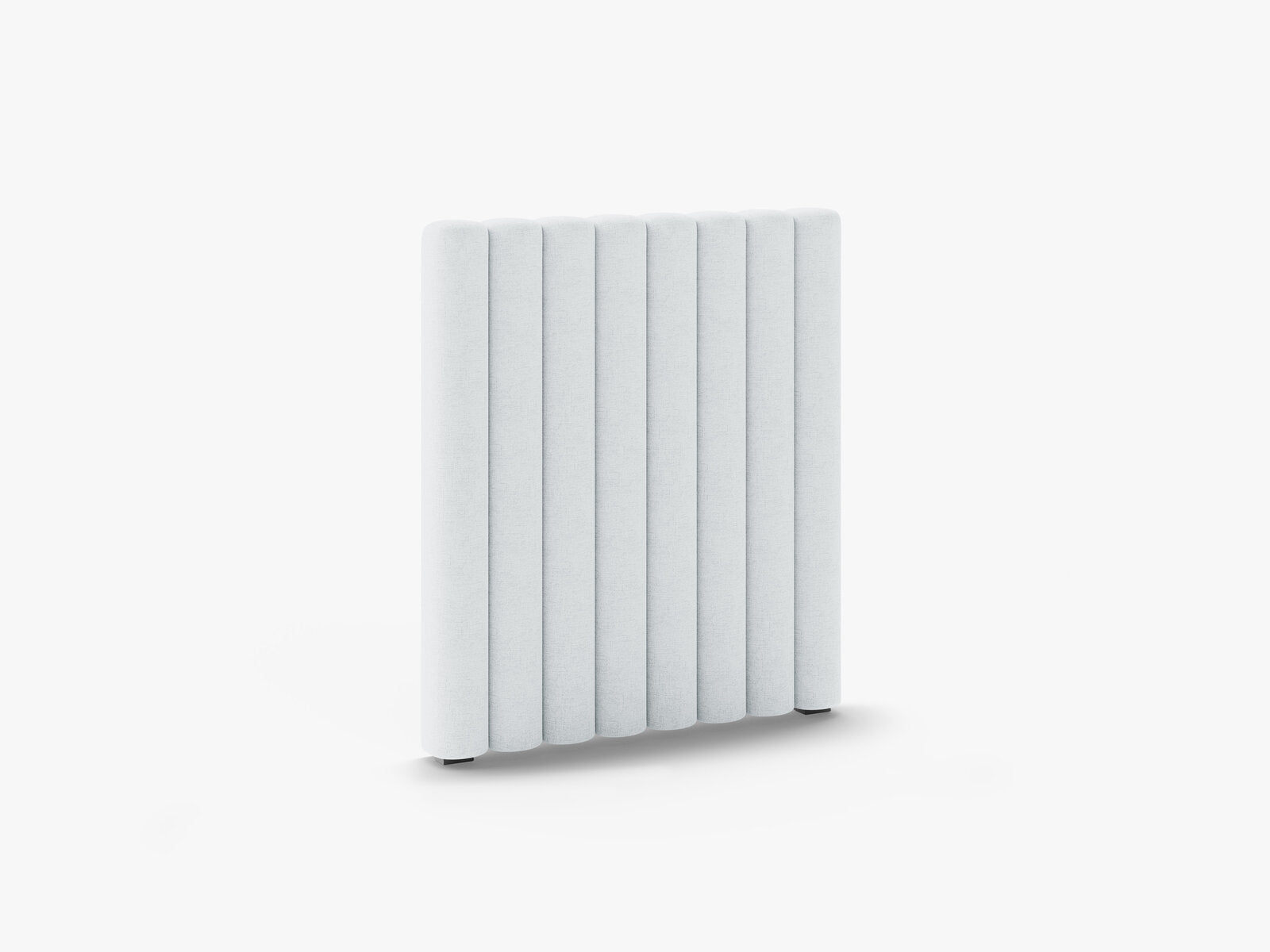 Micadoni Mistero Samtiger Kopfteil 80 cm Strukturierter Stoff Moly Hellgrau 80x95