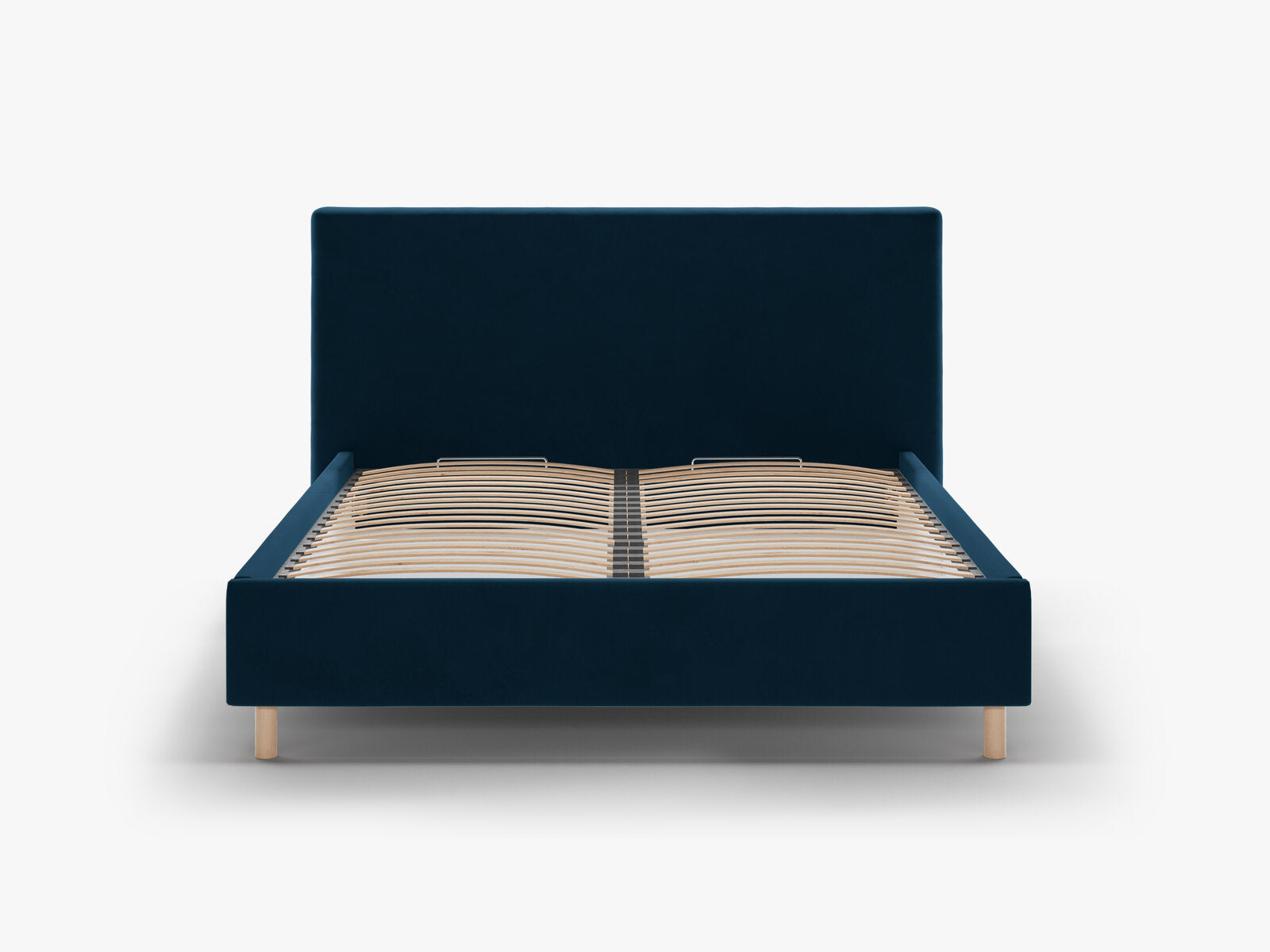 Micadoni Stauraumbett mit Kopfteil Eloise Samt Magic Velvet Marineblau 160x200