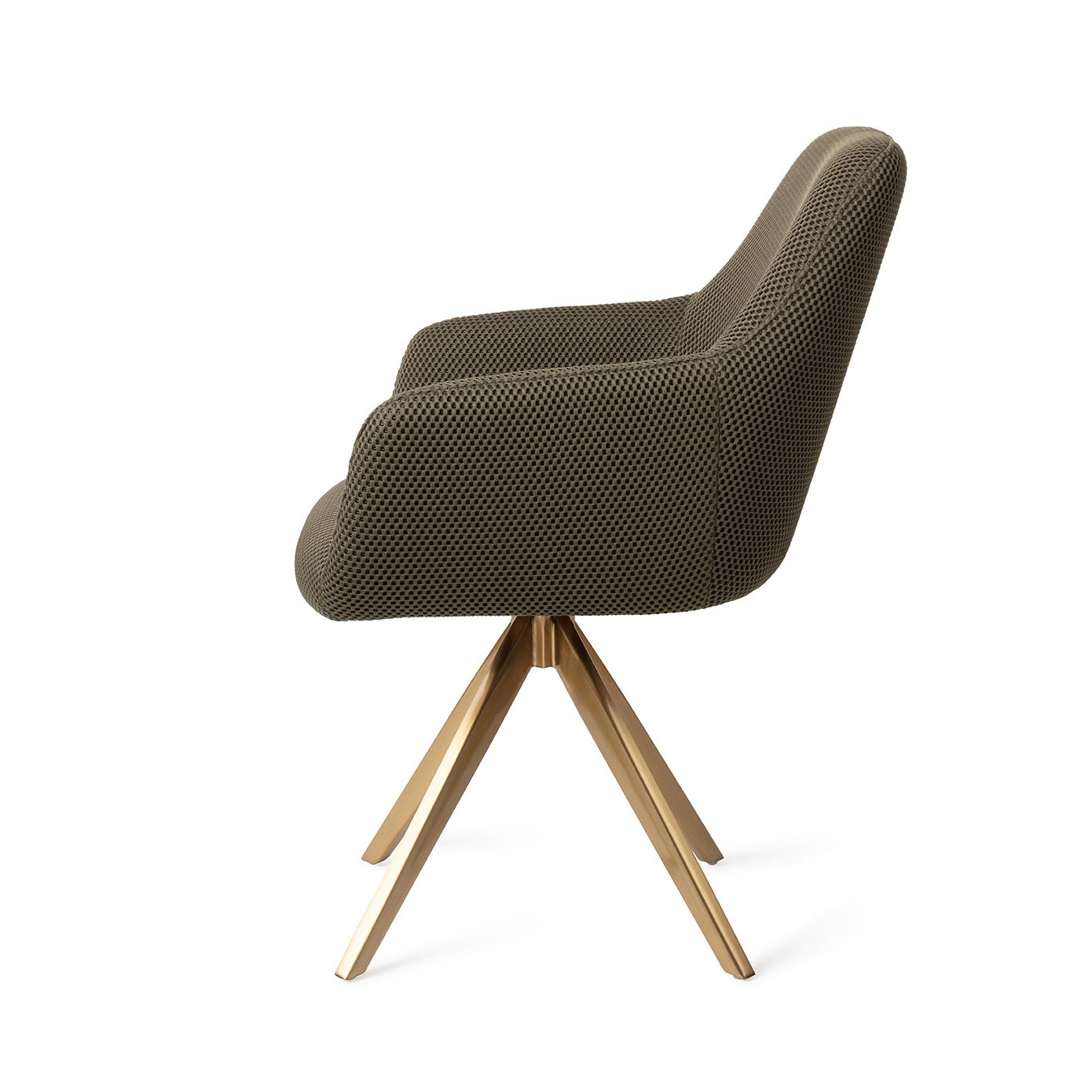 Jesper Home Esszimmerstuhl Hiroo Jungle-Jewel Turn Gold