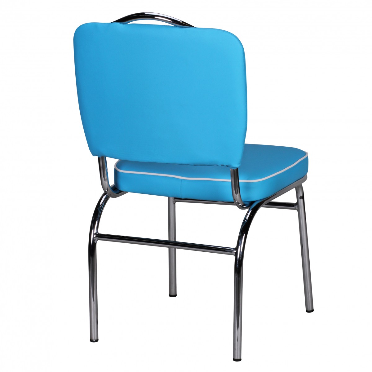 Esszimmerstuhl Kvaloy Kunstleder Blau