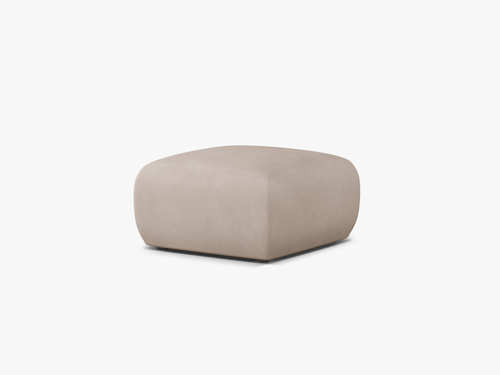 Micadoni Hocker Molino Medium Strukturierter Stoff Rebel Beige