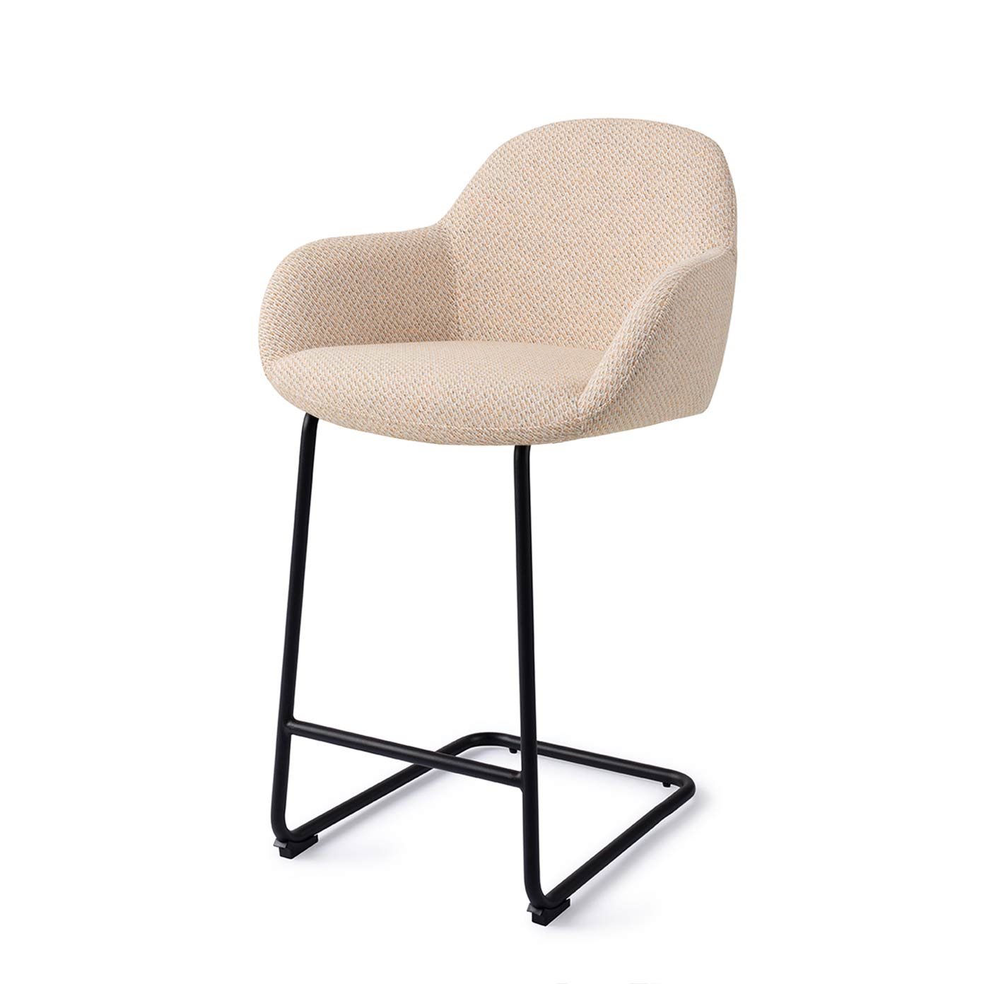 Jesper Home Barhocker Kushi Trouty-Tinge Arch Schwarz Barhöhe (75cm)