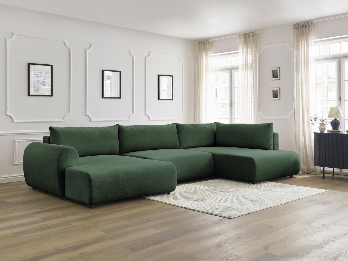 Bobochic Lucien Wohnlandschaft Stoff Grün Ecke links
