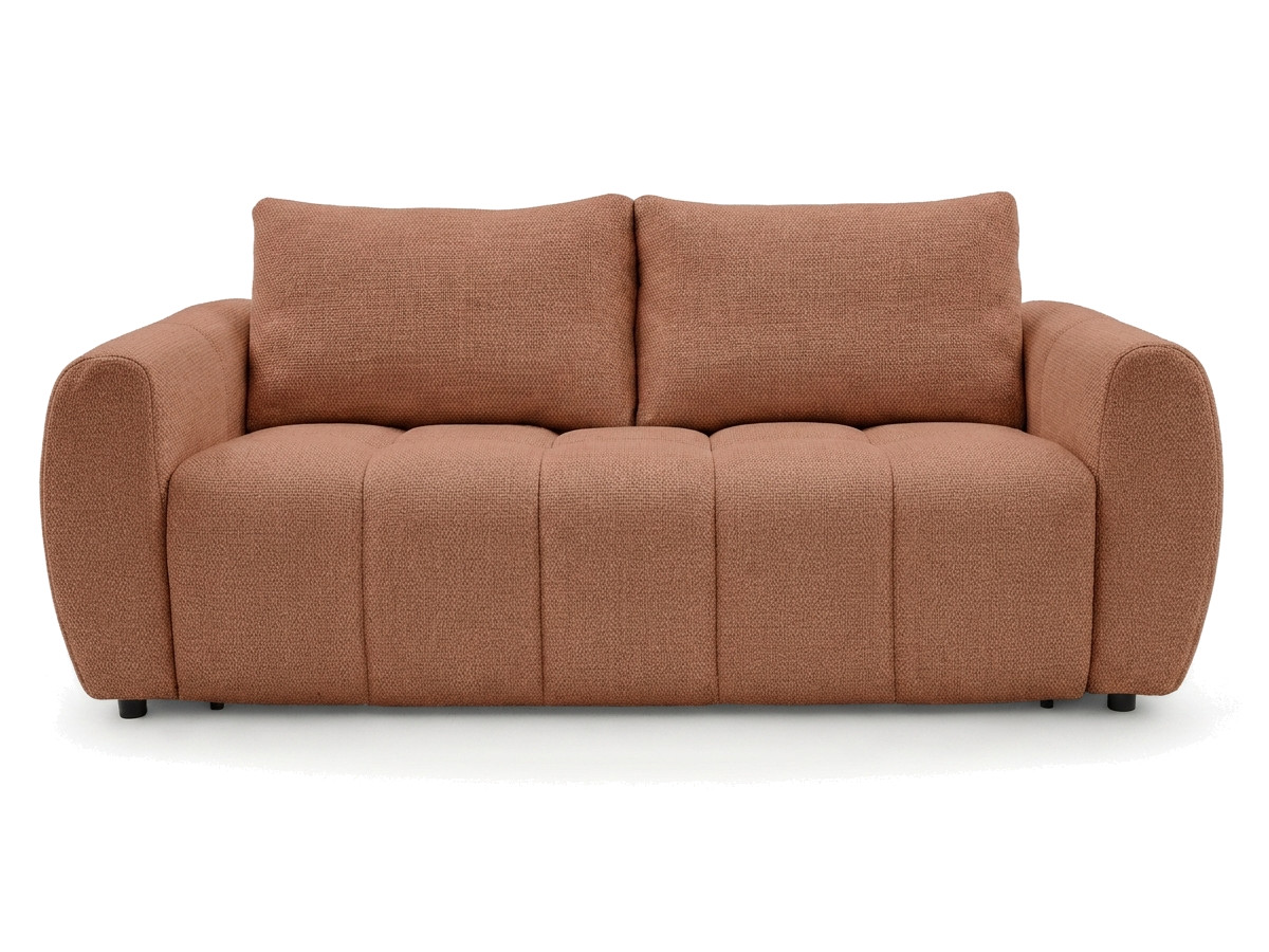 Bobochic Fuji Schlafsofa 3-Sitzer Stoff Orange