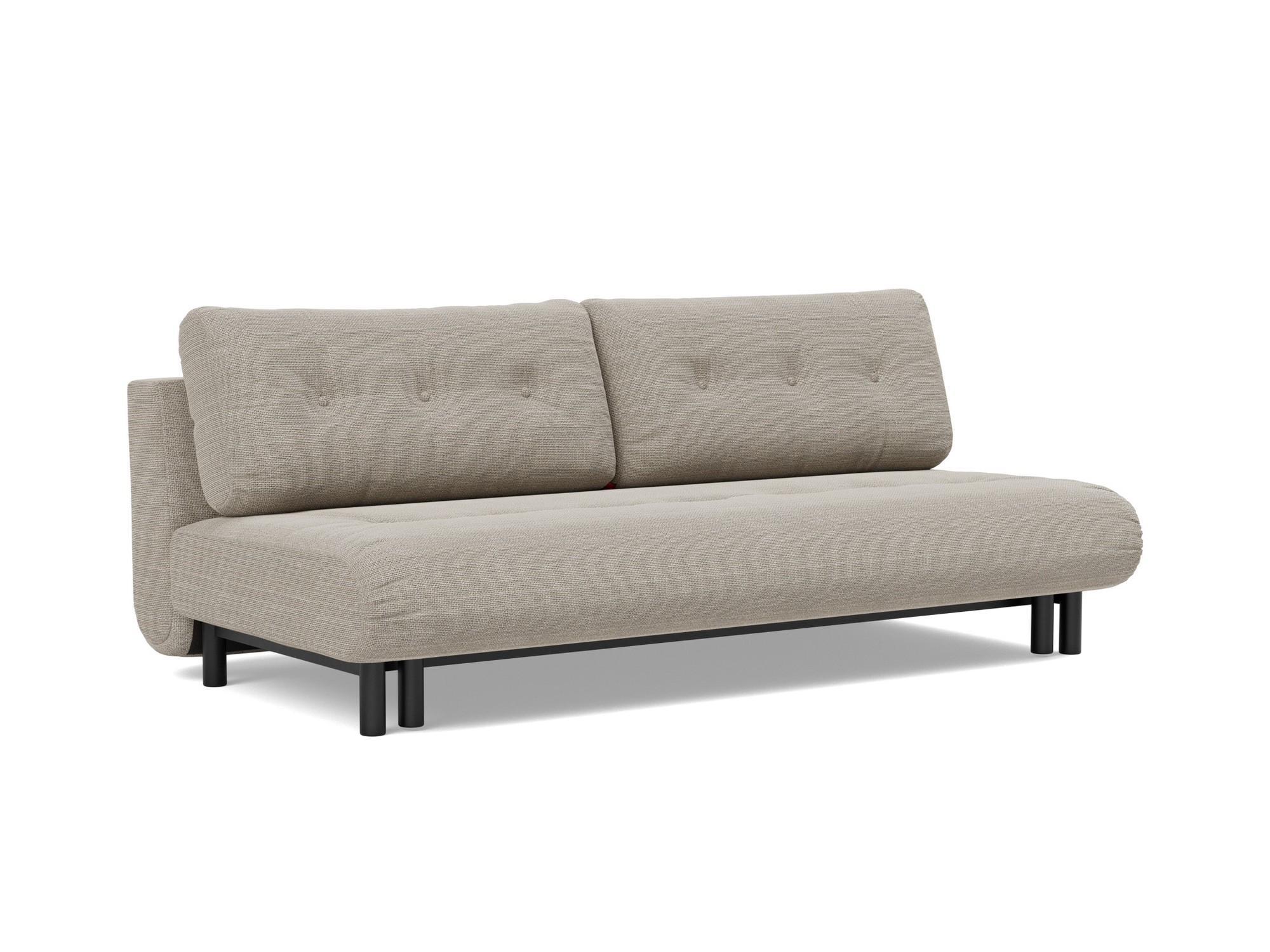 Schlafsofa Nabli Strukturierter Stoff Kenya 579-Gravel