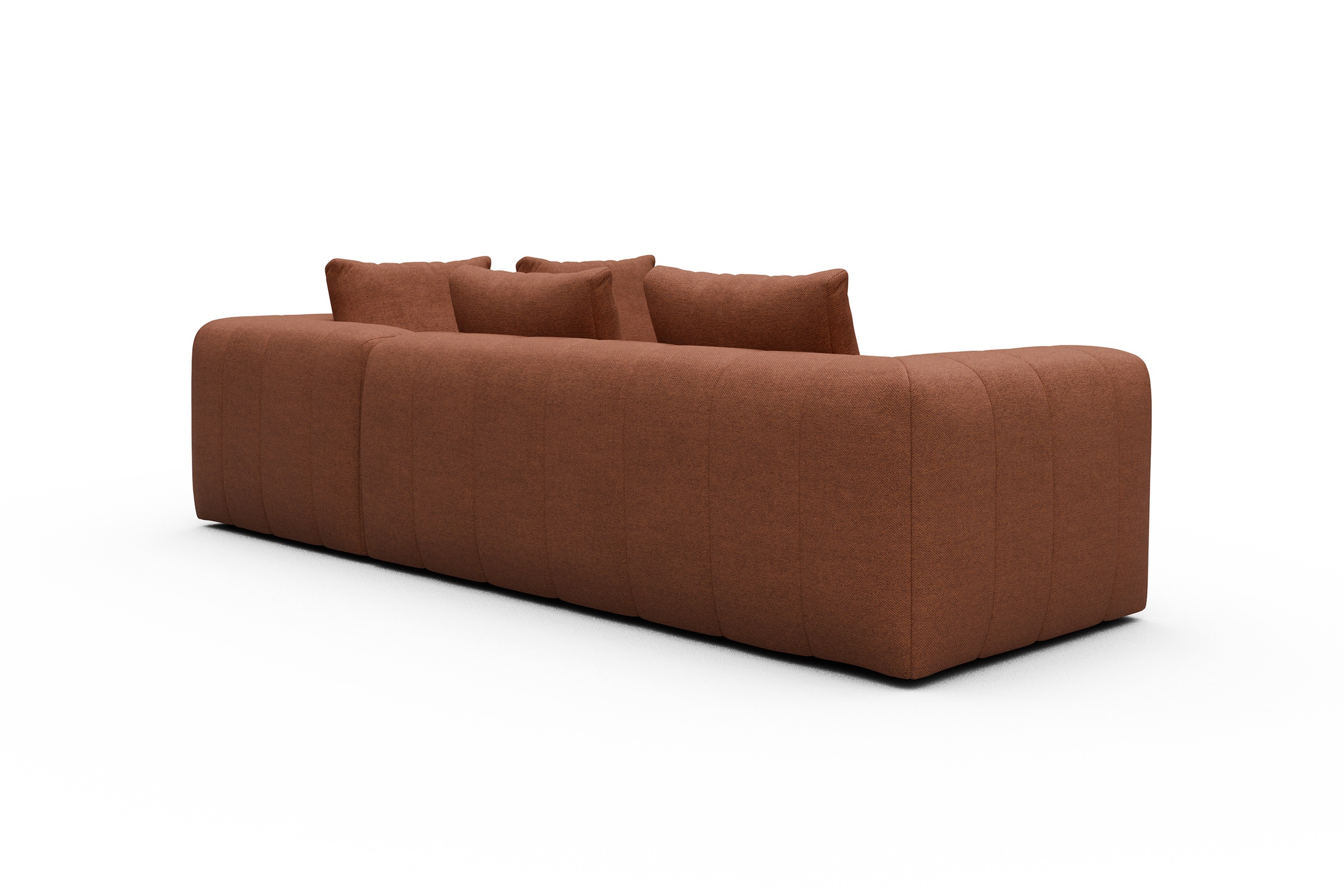 Ecksofa Hugo 2x 2,5-Sitzer Armlehne links Weda-Rust