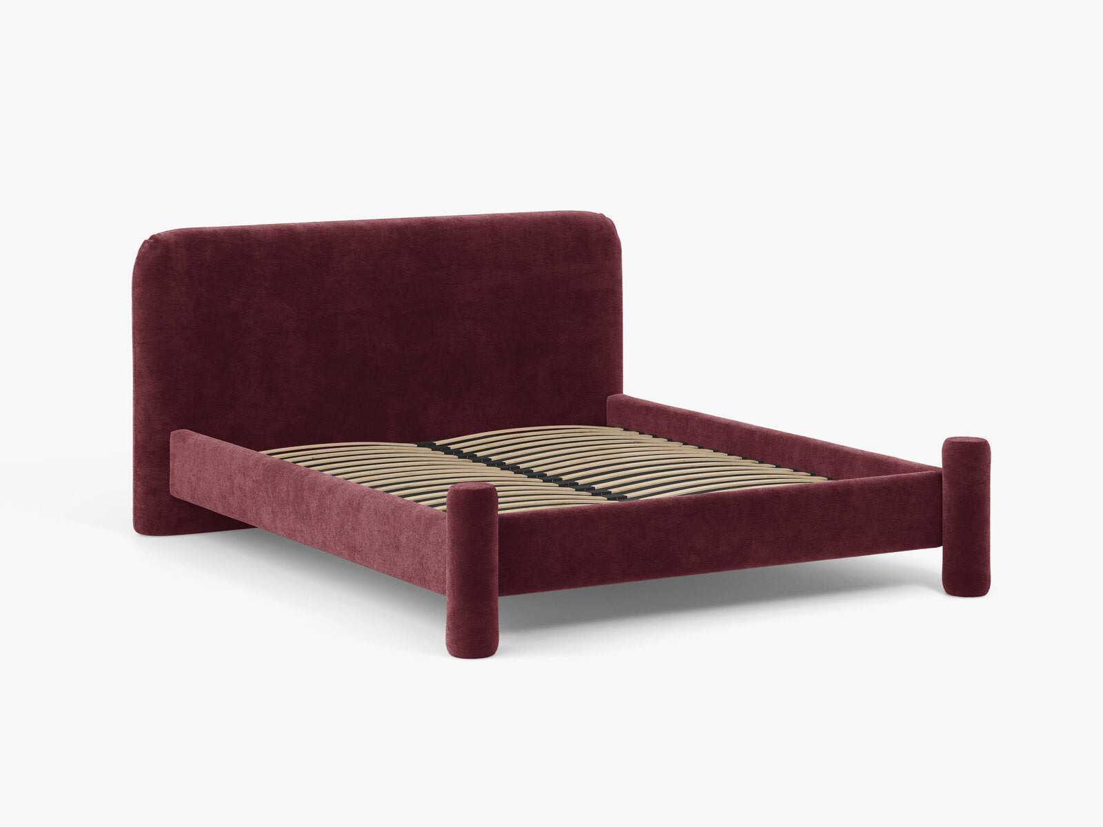 Micadoni Vera Bett mit Kopfteil Chenille Perfect Harmony Kirschbaum 160x200