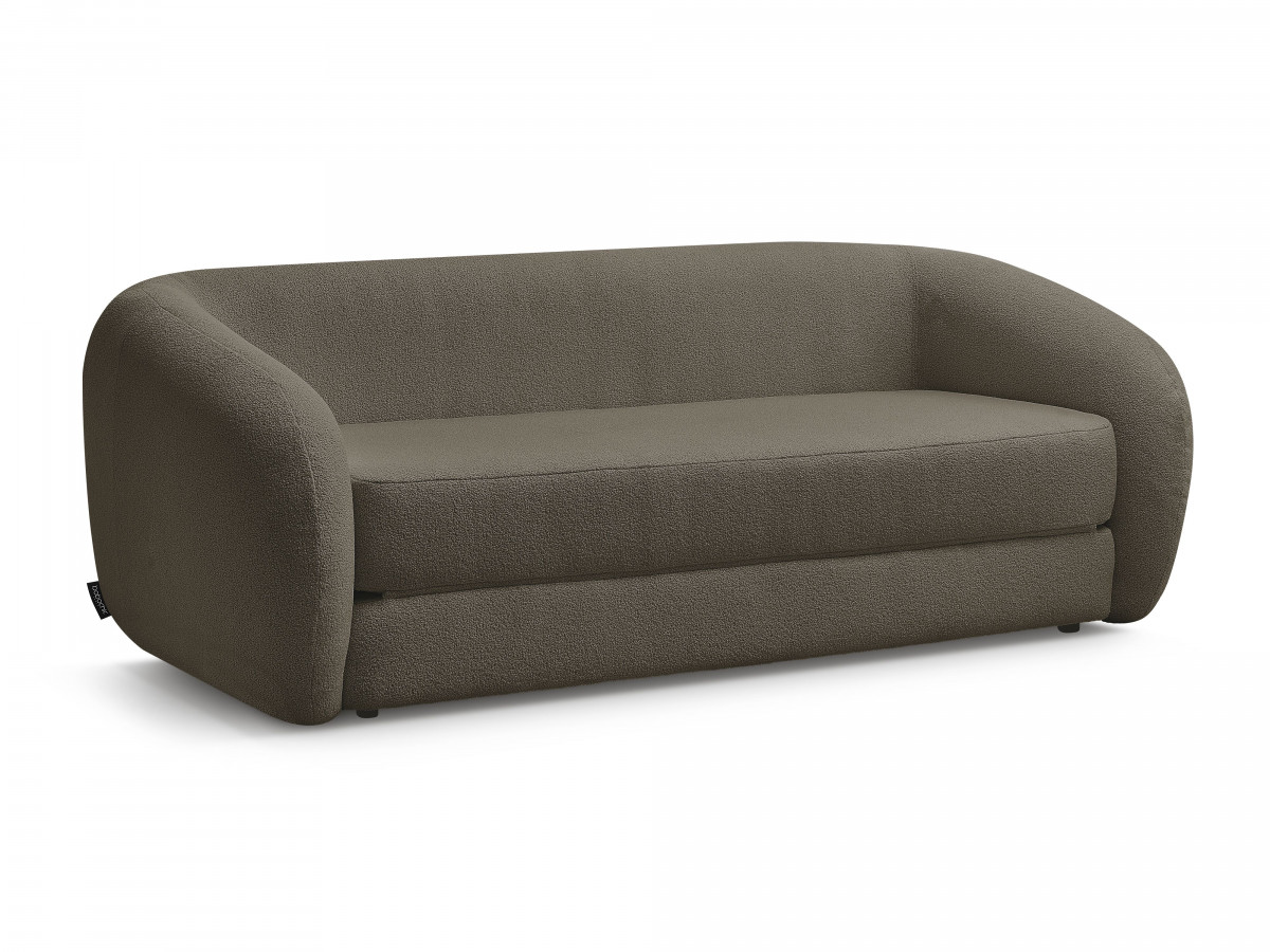 Bouclé-Stoff · Braun