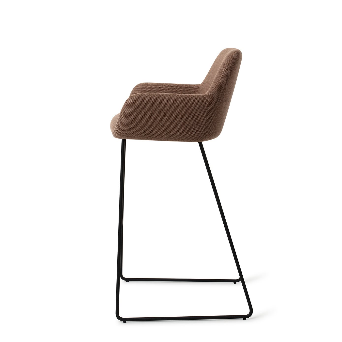 Jesper Home Barhocker Hiroo Rustic-Rye Slide Schwarz Tresenhöhe (65cm)