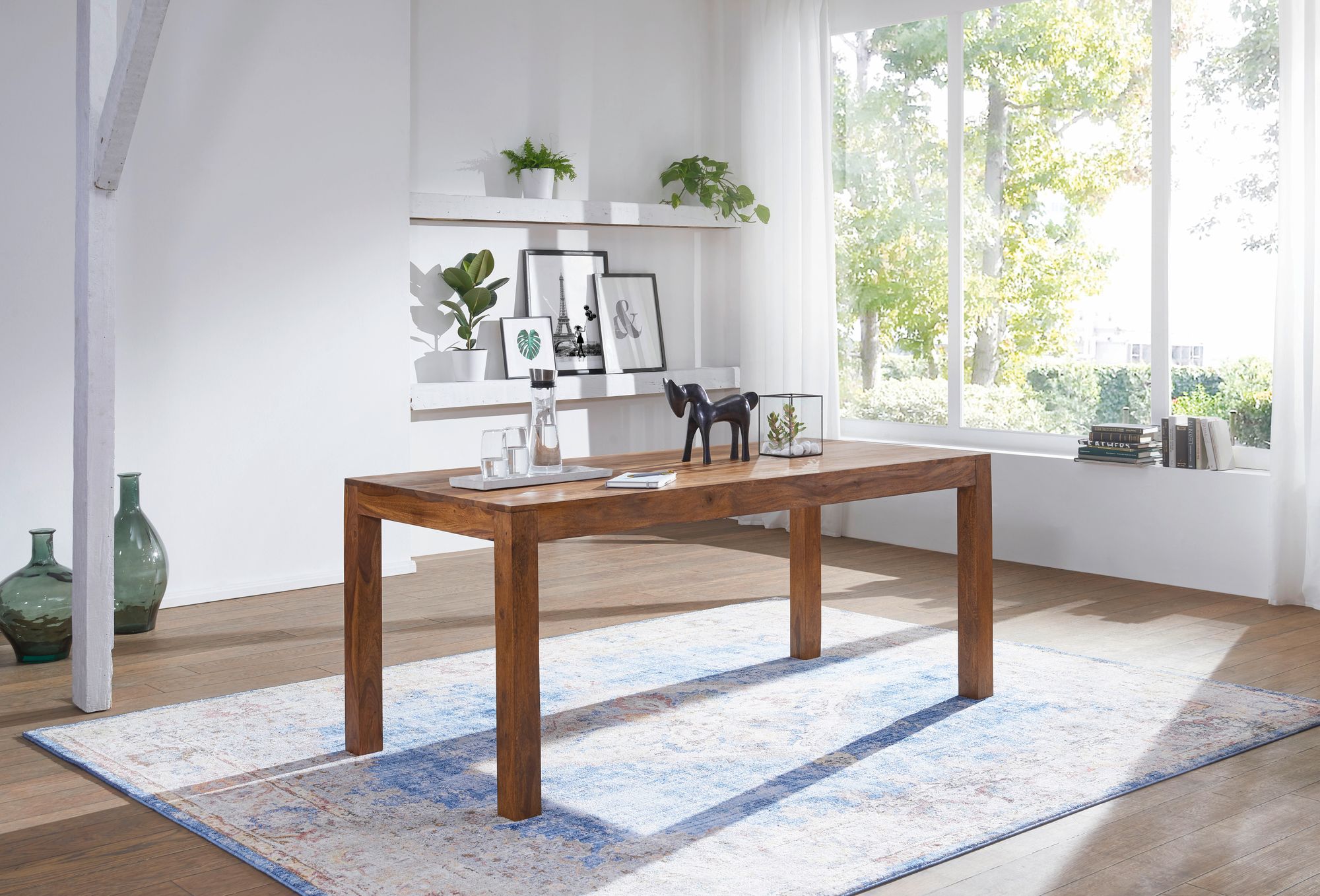 Esstisch Aalvik Sheesham Massivholz 120 × 60 × 76 cm