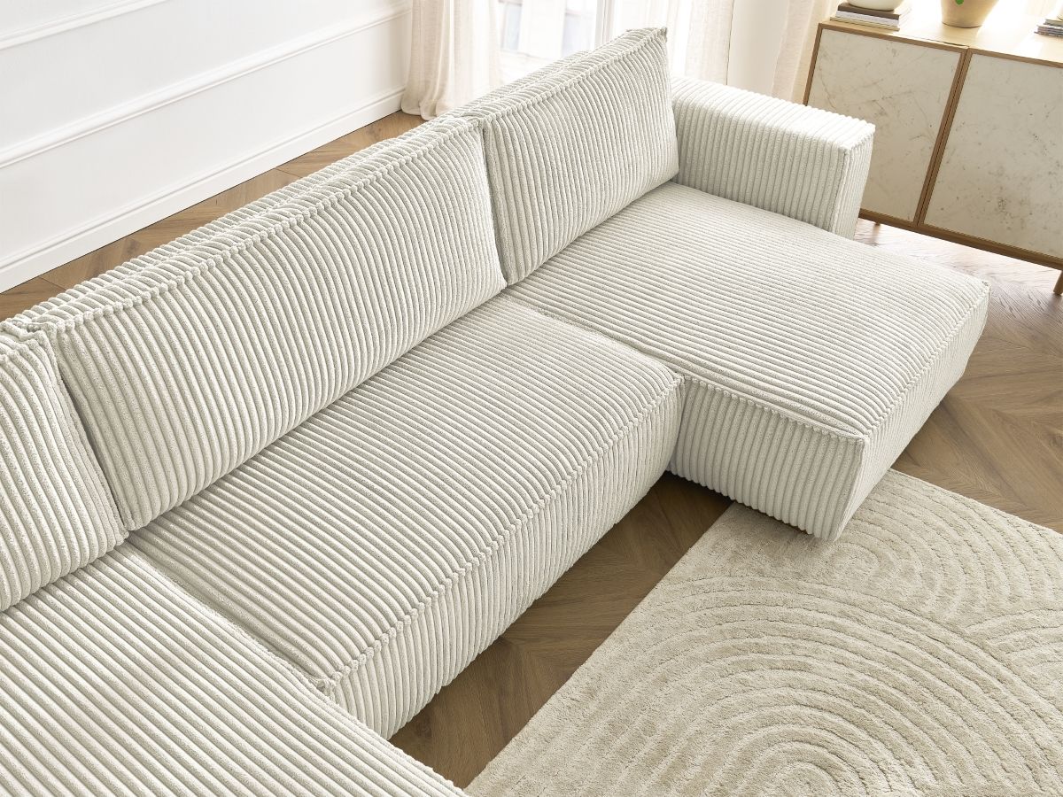 Bobochic Chelsea Wohnlandschaft Breitcord weich Beige