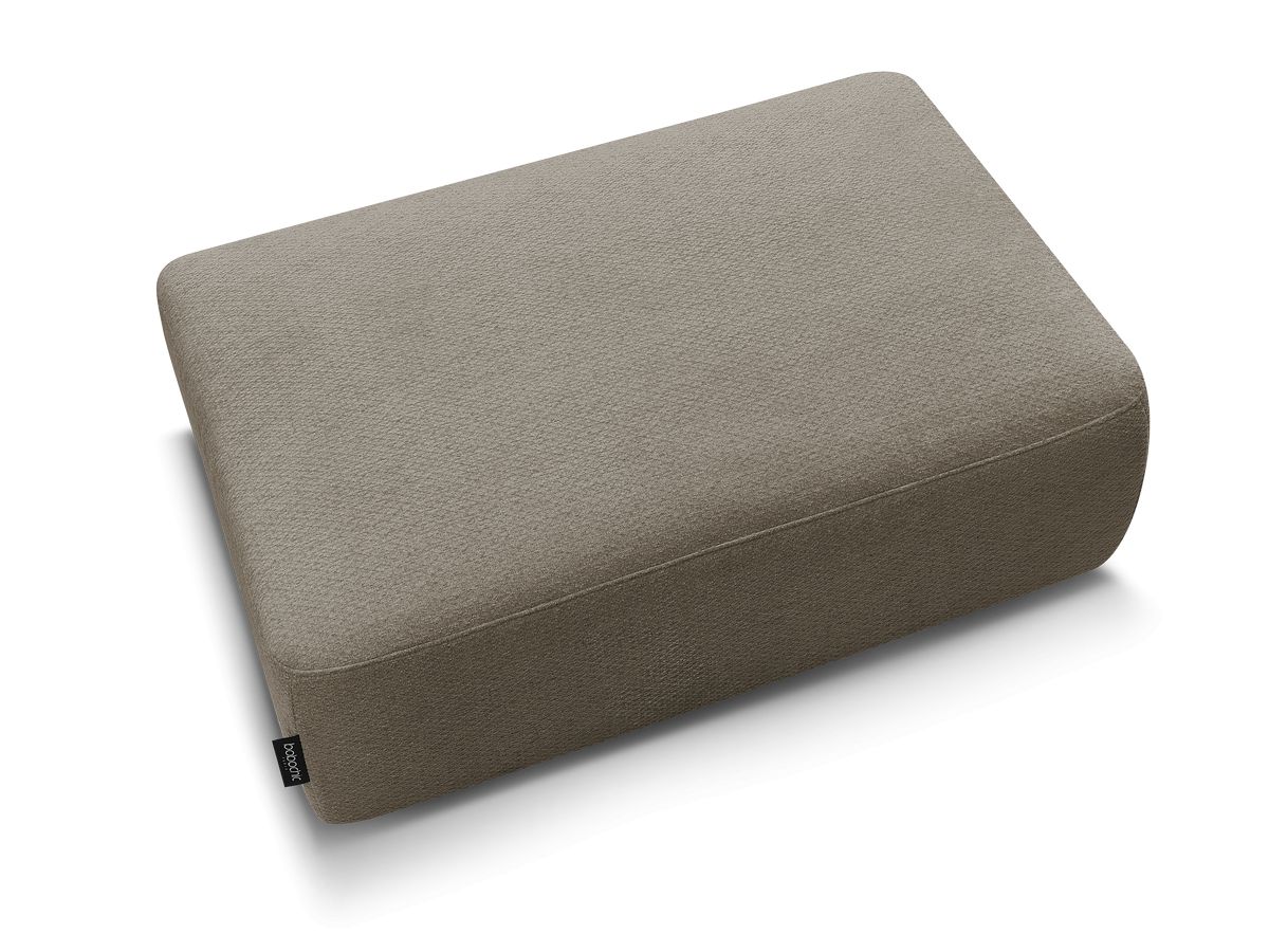 Bobochic Sidonie Pouf Melange-Stoff Taupe
