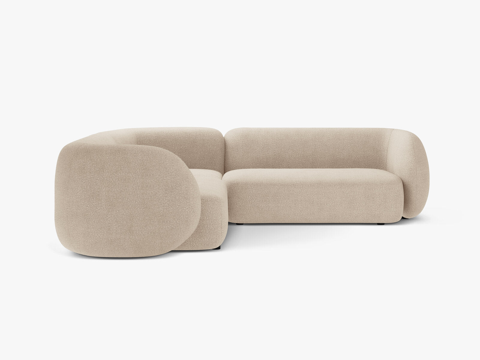 Micadoni Ecksofa Kate 5-Sitzer Boucle Beige