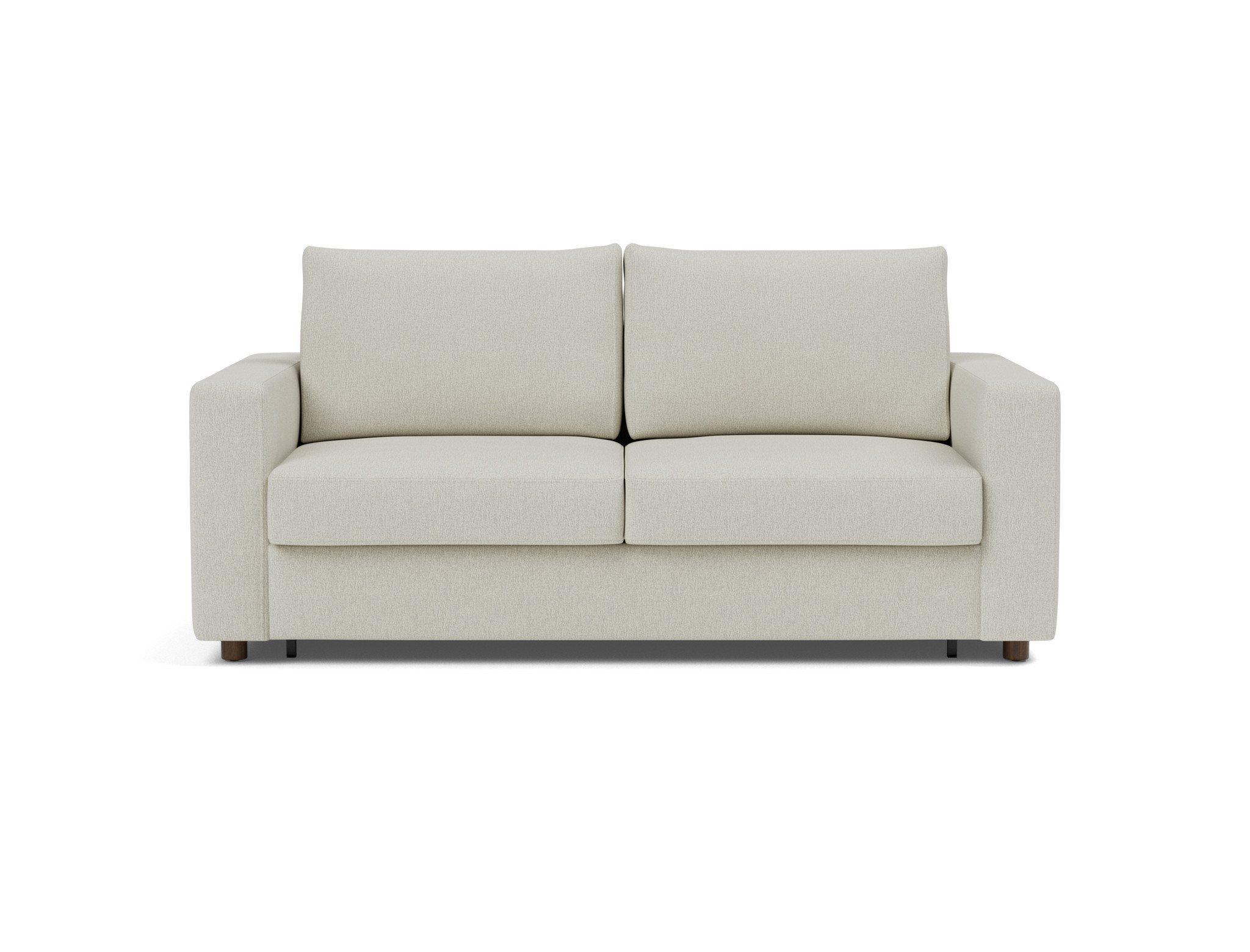 Schlafsofa Neah mit Standard-Armlehnen 160 Flachgewebe Mixed Dance 527-Natural