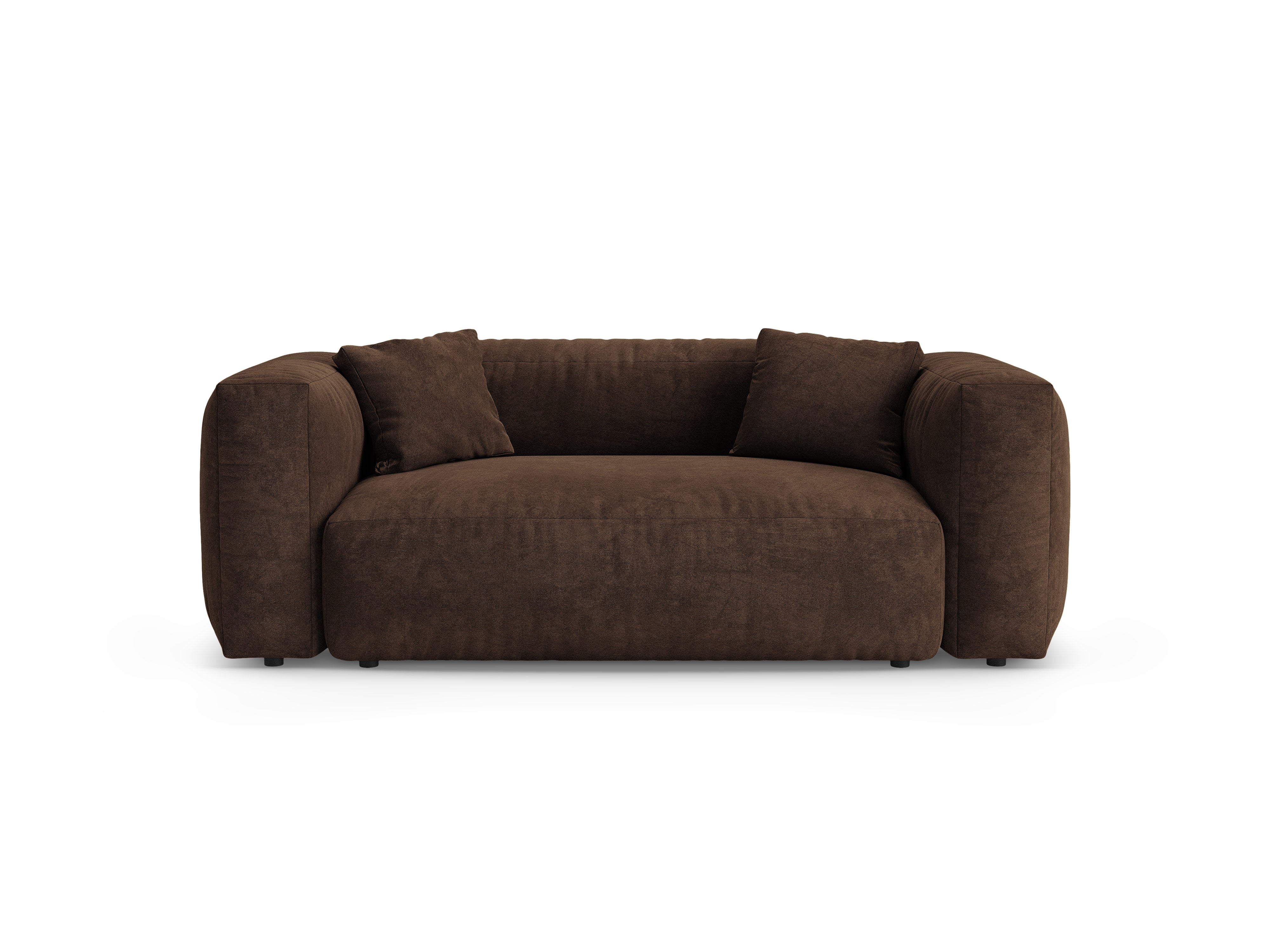 Micadoni Martina Sofa 2-Sitzer Samt Vogue Schokolade