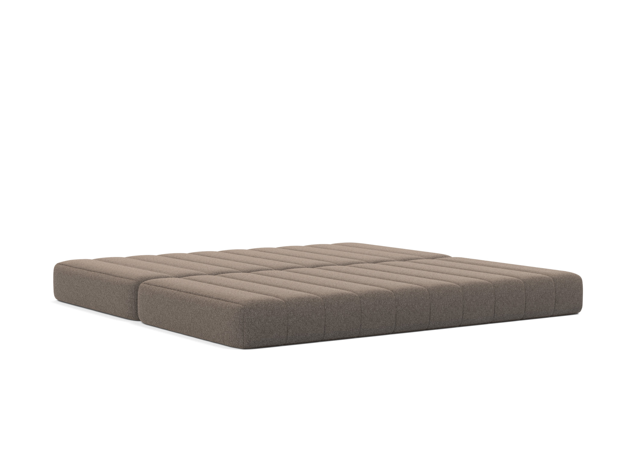 Schlafsofa CozyPad mit Armlehnen Boucle Skandi 530-Taupe