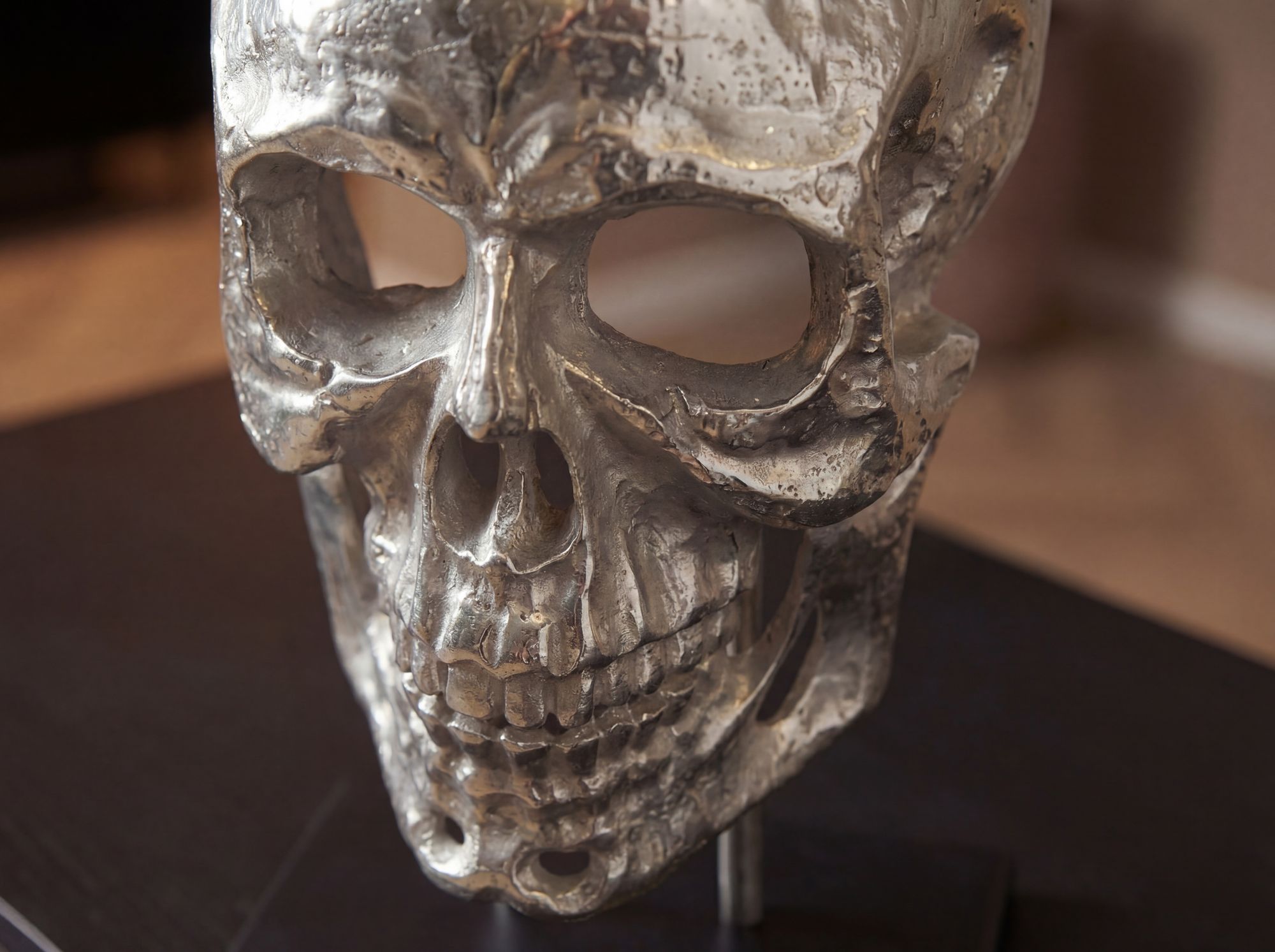 Dekoobjekt Munkeby Silber 32,5 × 17 × 57 cm