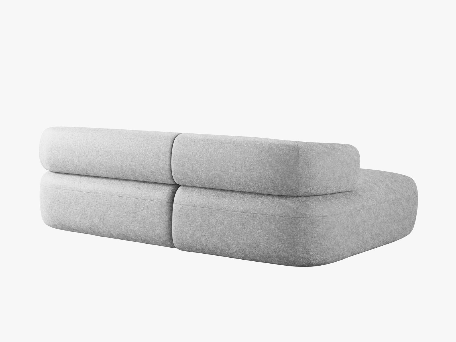 Micadoni 5-Sitzer Ecksofa Jenny Links Chenille Perfect Harmony Silber