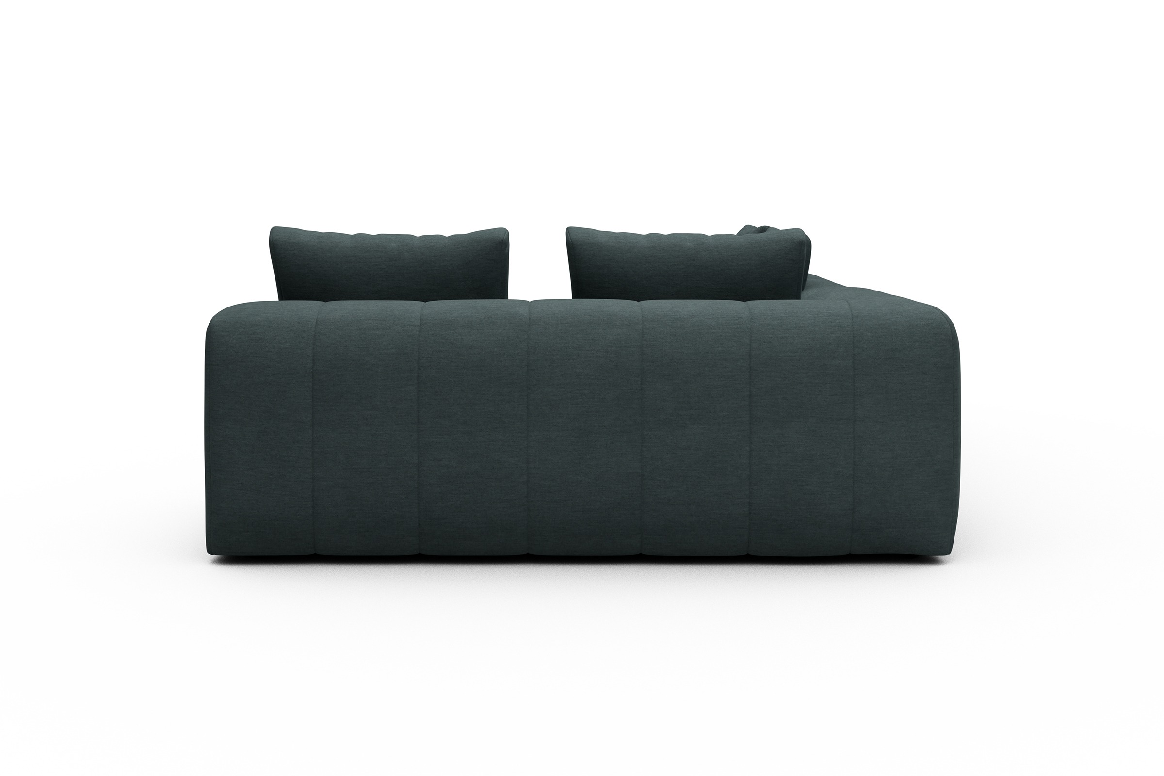 Ecksofa Hugo 2x 2,5-Sitzer Armlehne links Vivus-Blue