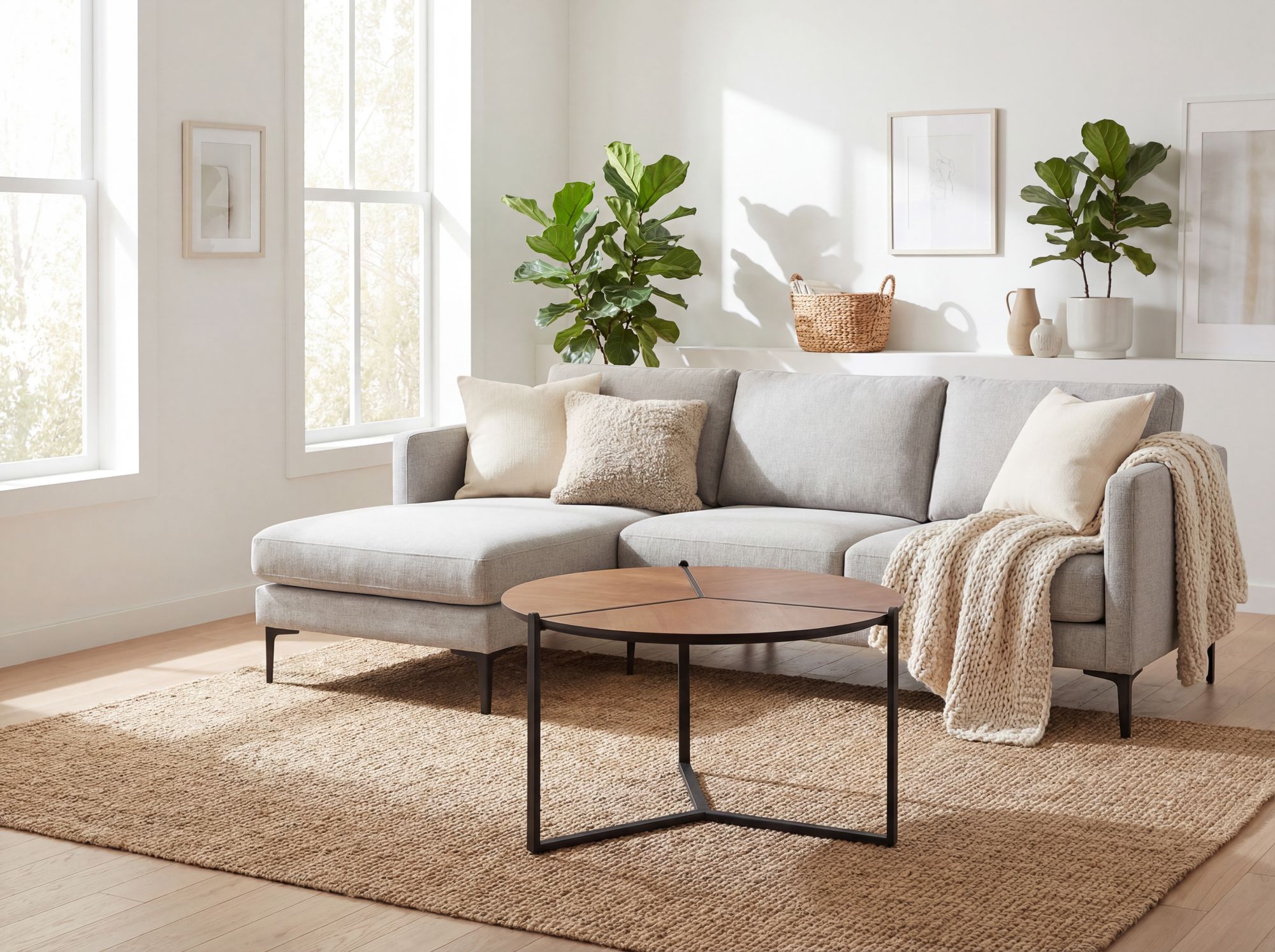 Couchtisch Strommen Braun Ø 80 cm