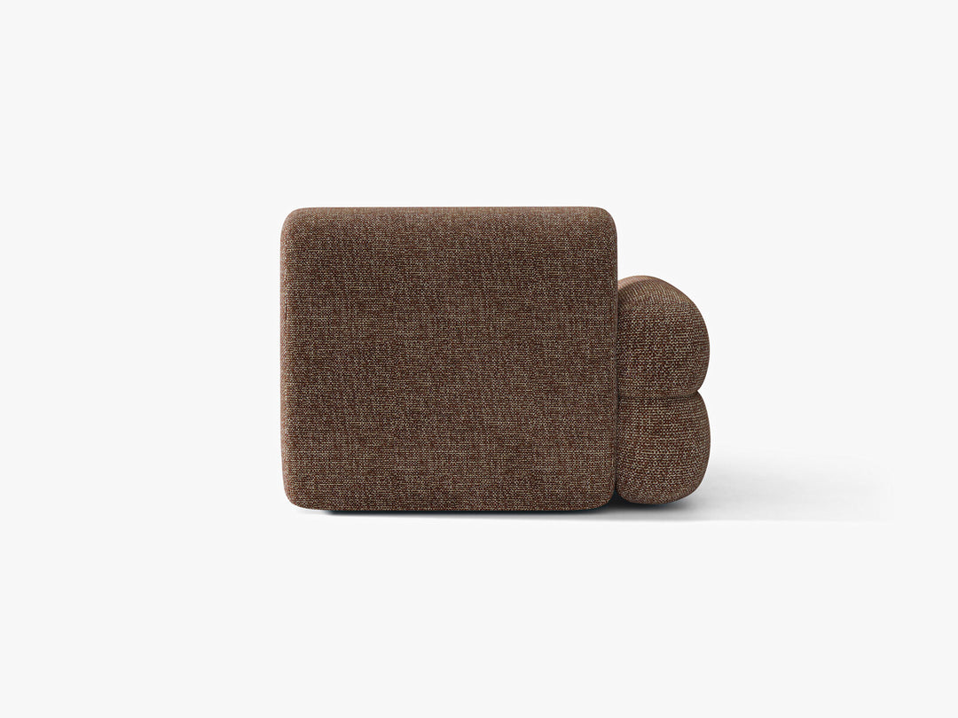 Micadoni Neo Chaiselongue Links Chenille SILENCIO Braun