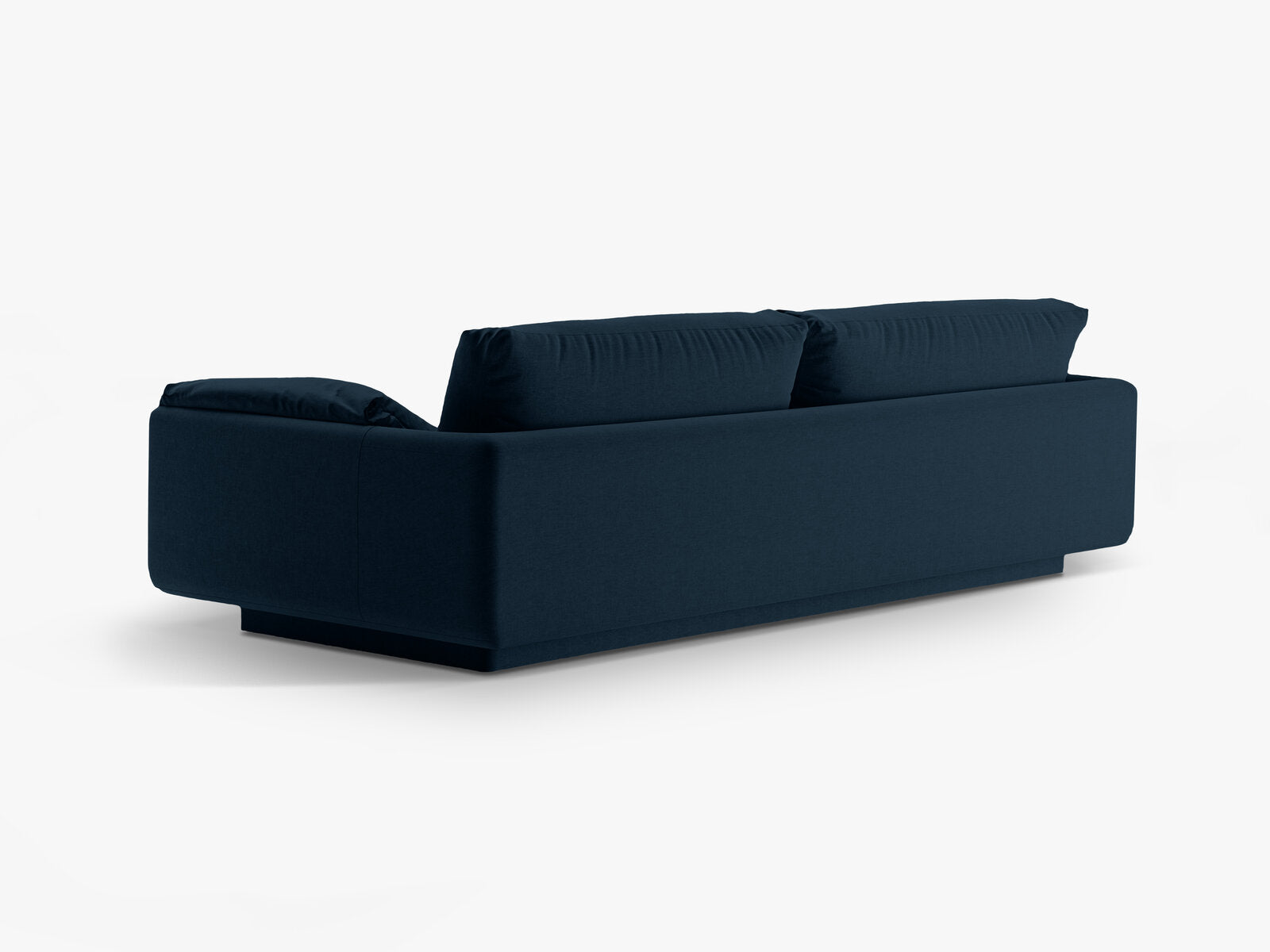 Micadoni Sofa Torino 3-Sitzer Strukturierter Stoff Marineblau
