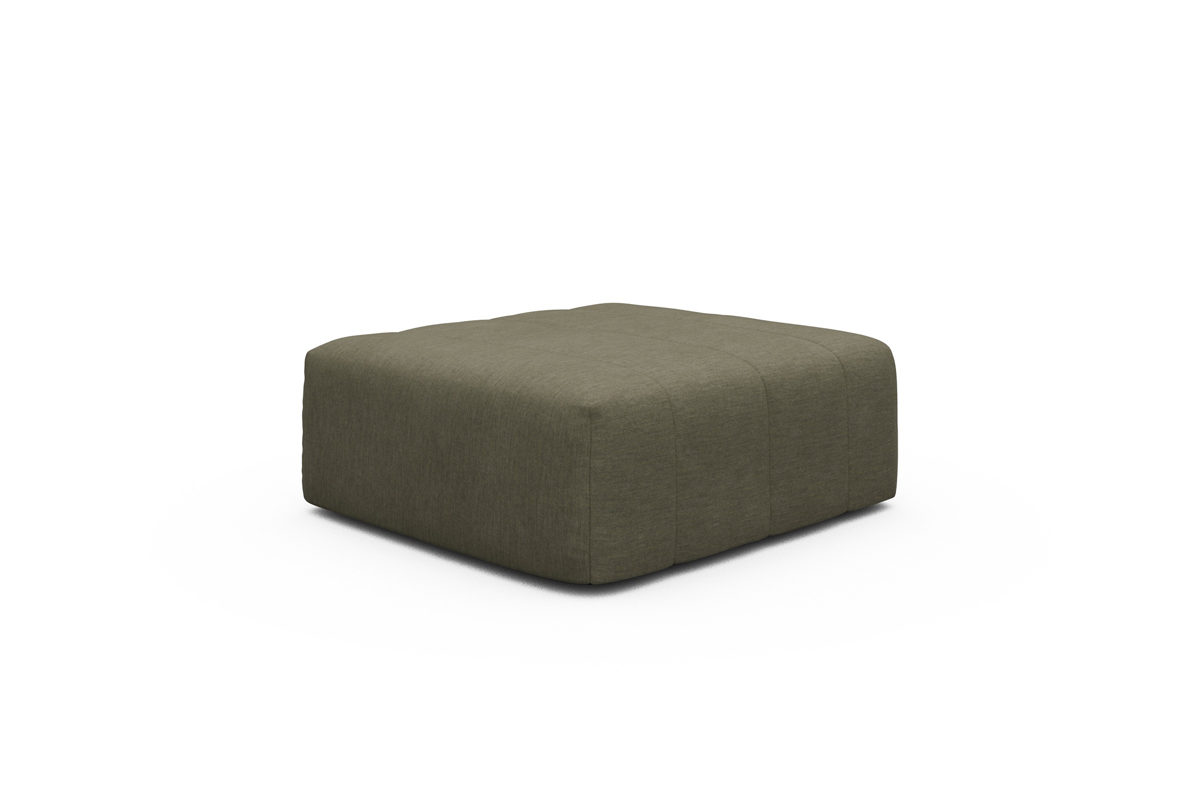 Sitzhocker Hugo Ottomane Vivus-Dusty-Olive