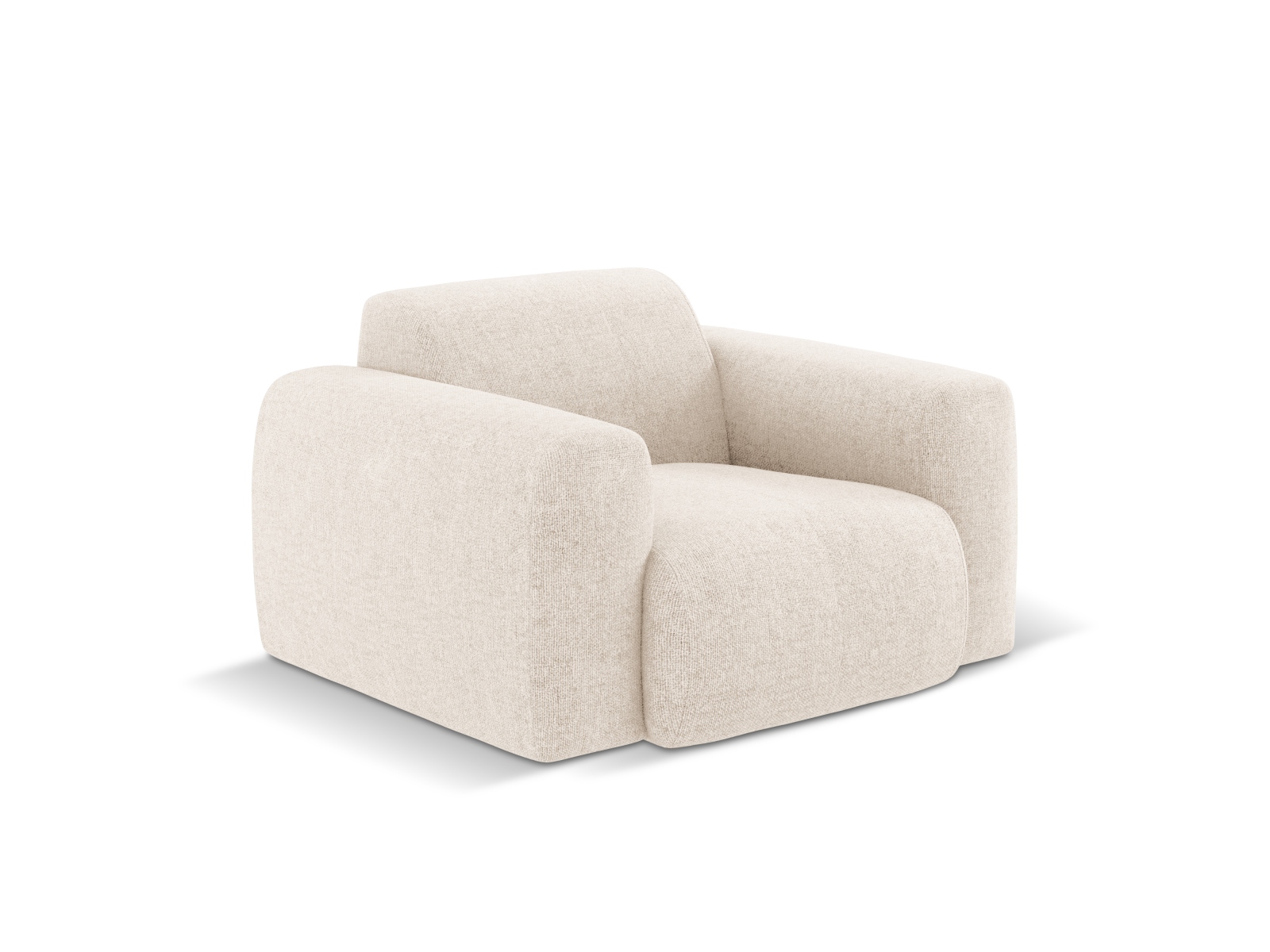 Cosmopolitan Design Sessel Nolio Chenille Haga Helles Beige