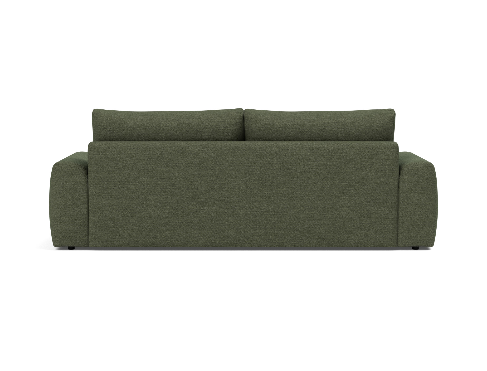 Schlafsofa Norum mit Chunky-Armlehnen Strukturierter Stoff Taura 353-Forest