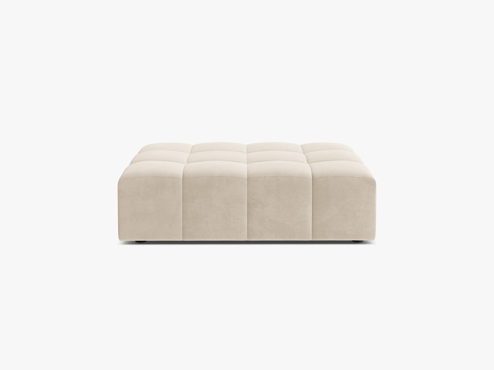Micadoni Hocker Jennifer 1-Sitzer Samt Bluvel Helles Beige