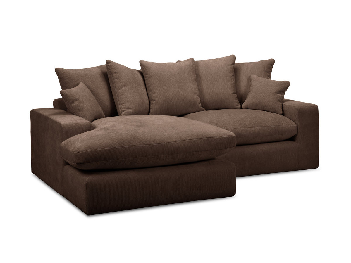 Bobochic Nevada Ecksofa Stoff Braun