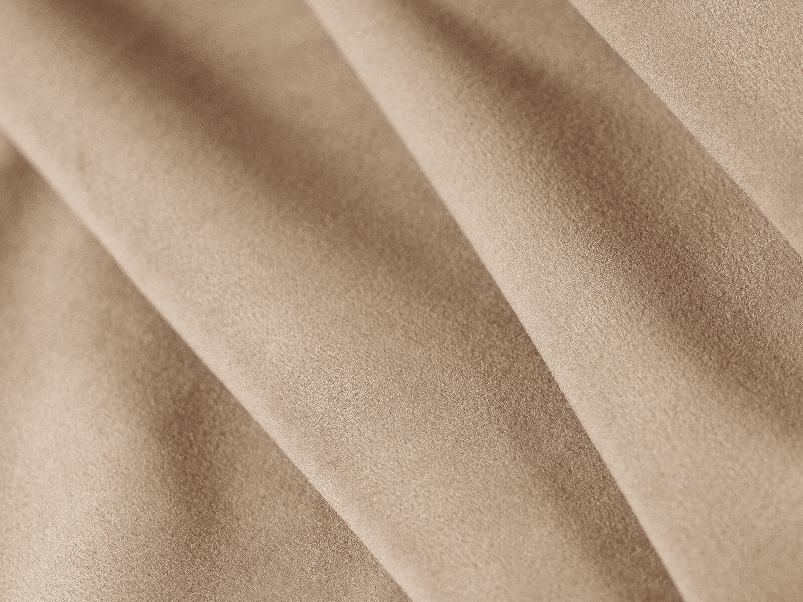 Micadoni Stauraumbett mit Kopfteil Aveline Samt Magic Velvet, Vegan-Leder Vega Mandelbeige, Kastanienbraun 160x200